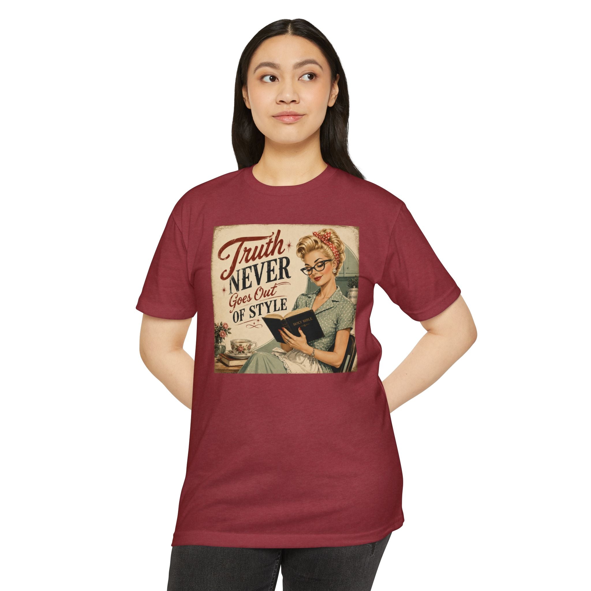 Retro Housewife T-Shirt - "Truth Never Goes Out of Style" Vintage Graphic Tee