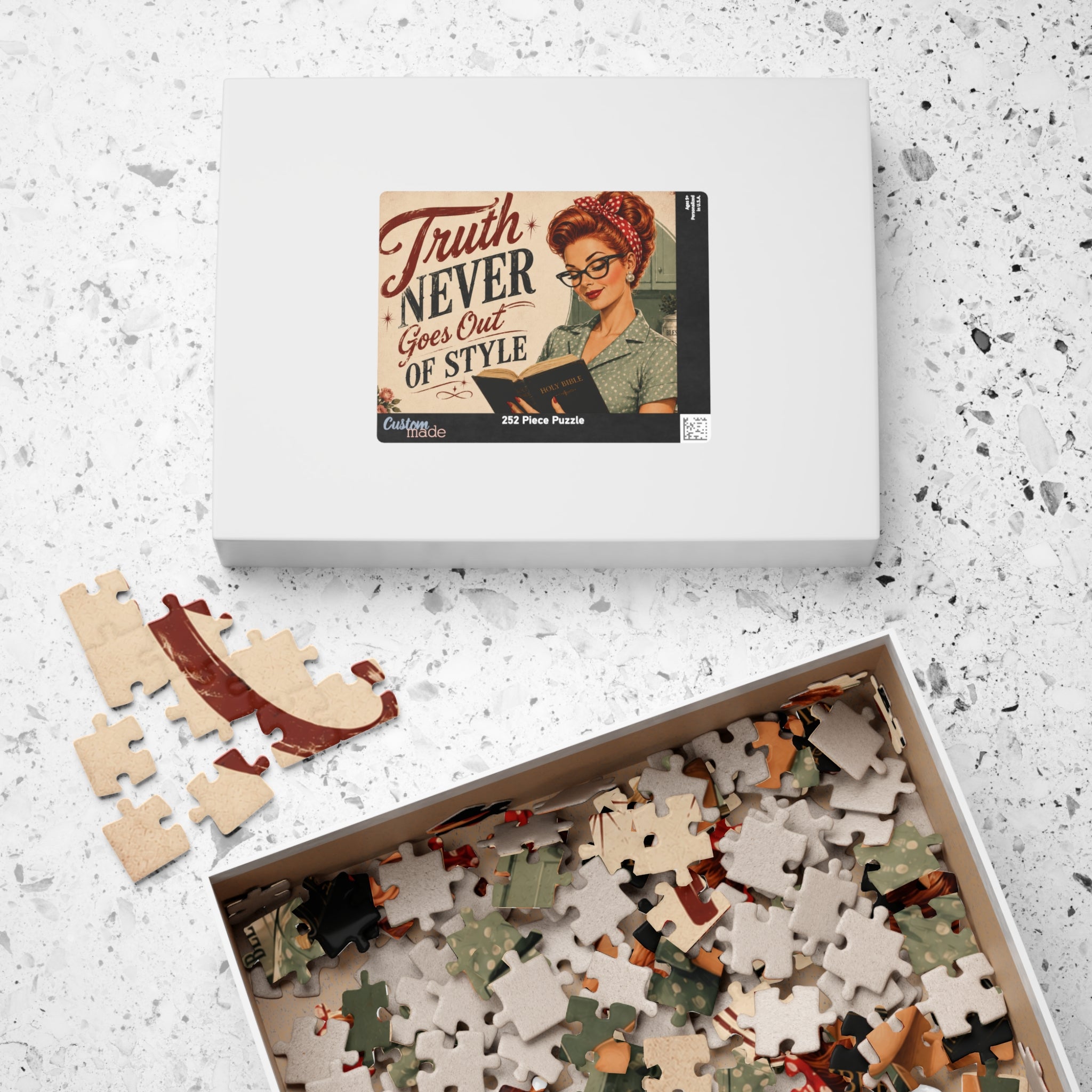 Vintage 'Truth Never Goes Out of Style' Jigsaw Puzzle | Redhead
