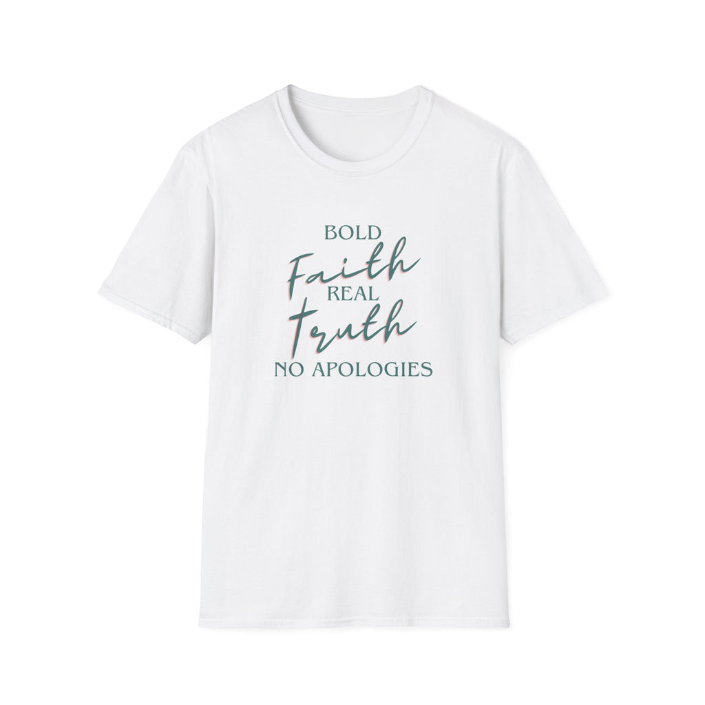 Faith & Truth T‑Shirt — "Bold Faith, Real Truth, No Apologies" Inspirational Tee