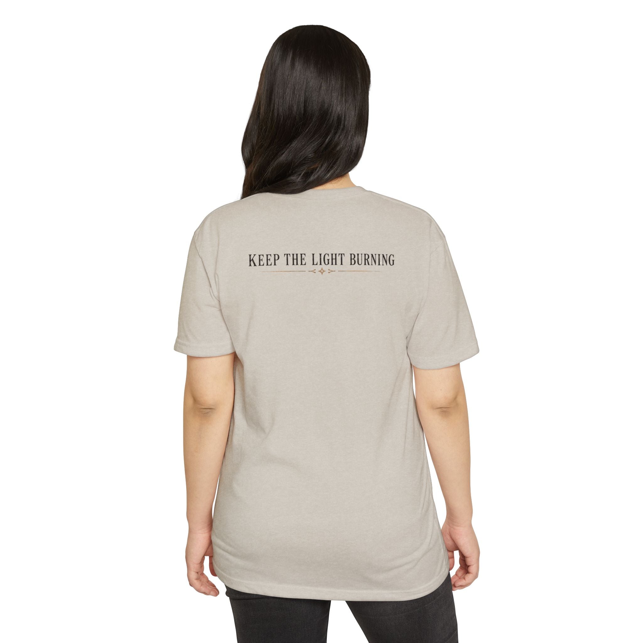 Keep The Light Burning T-Shirt — Vintage Lantern Graphic Tee