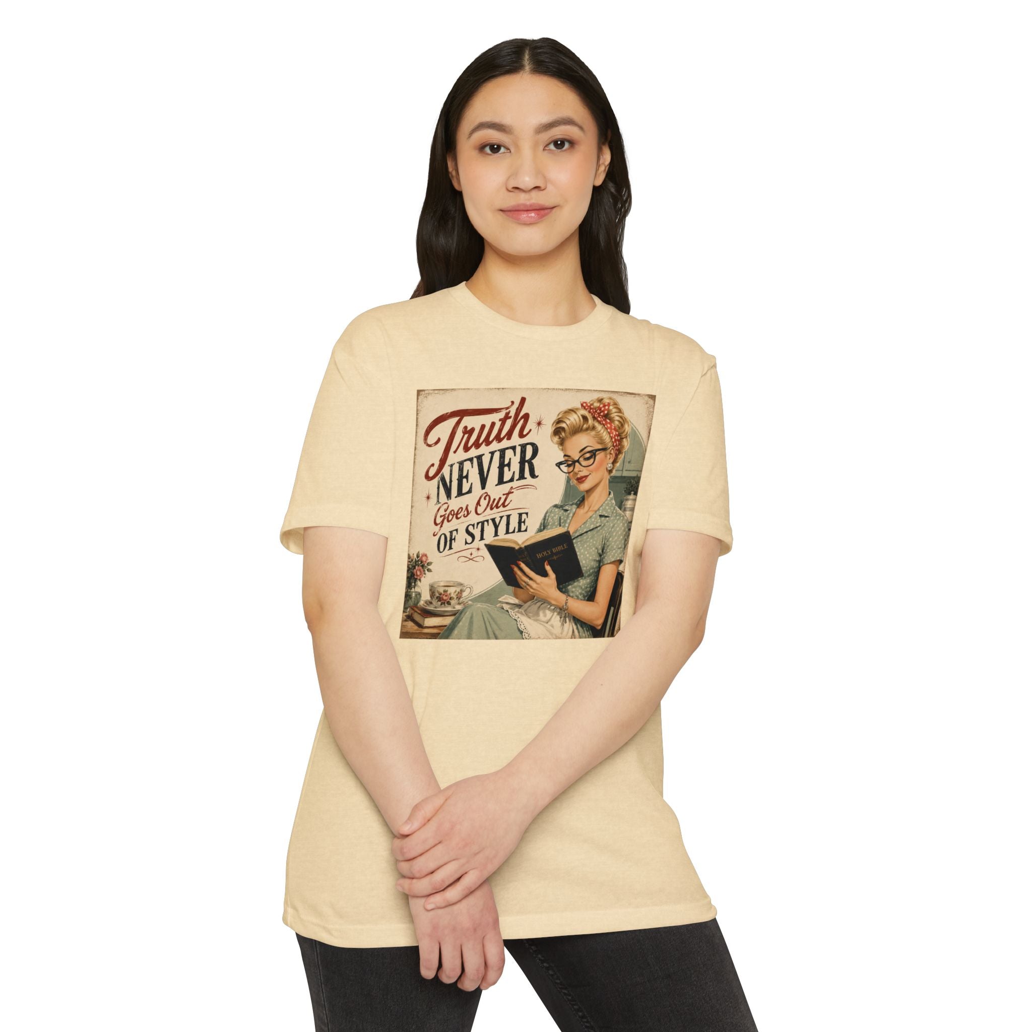 Retro Housewife T-Shirt - "Truth Never Goes Out of Style" Vintage Graphic Tee