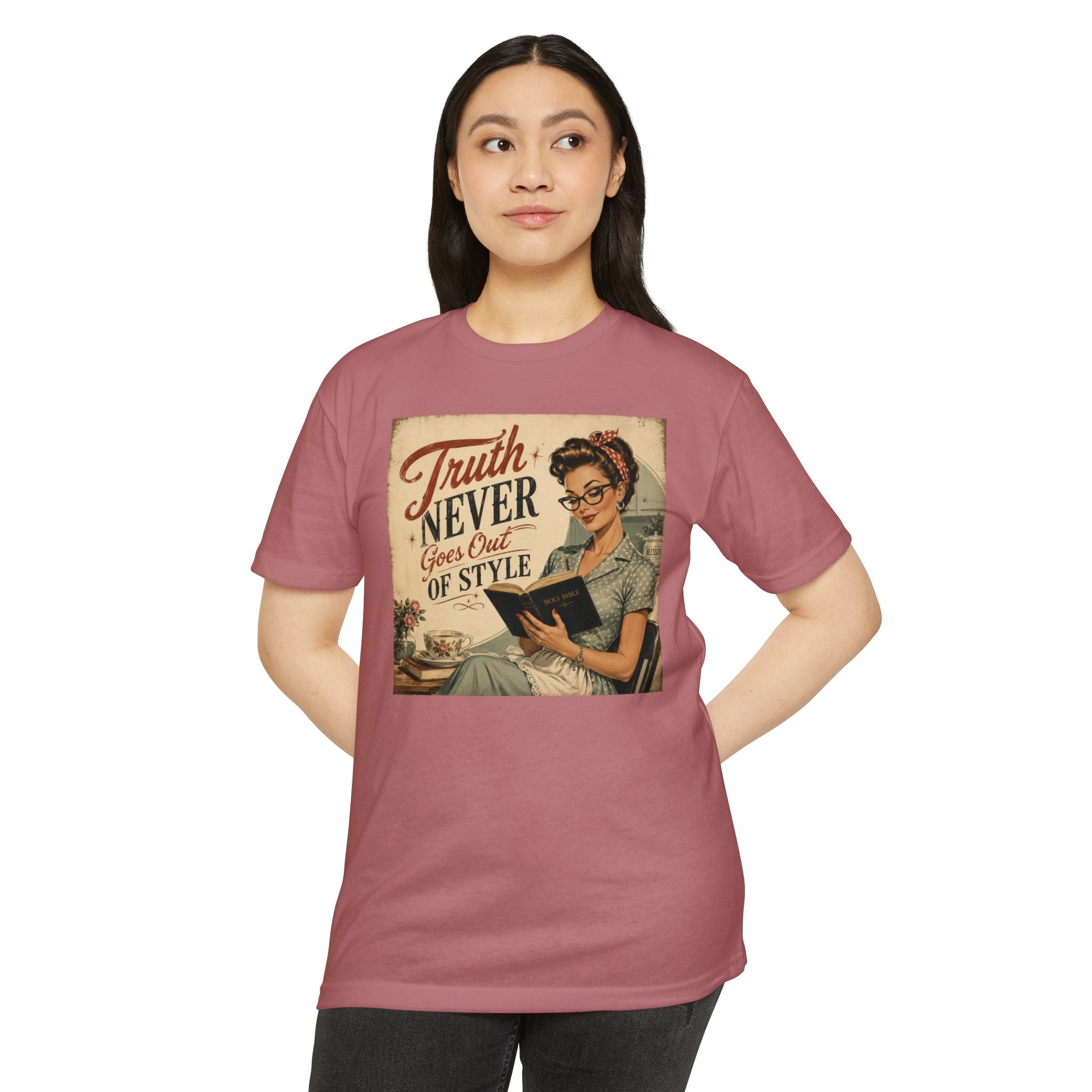 Vintage Rosie Tee — "Truth Never Goes Out of Style" Graphic T-Shirt
