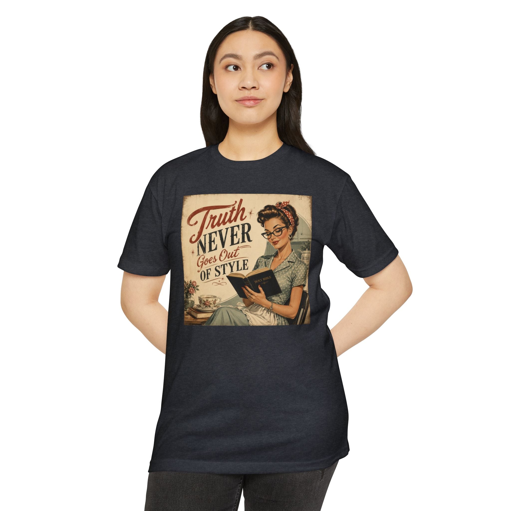 Vintage Rosie Tee — "Truth Never Goes Out of Style" Graphic T-Shirt