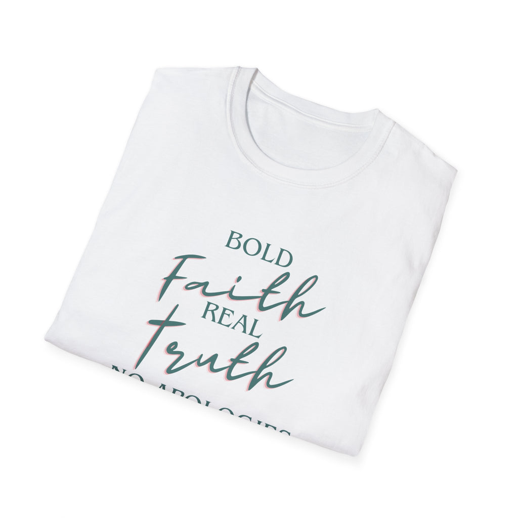 Faith & Truth T‑Shirt — "Bold Faith, Real Truth, No Apologies" Inspirational Tee