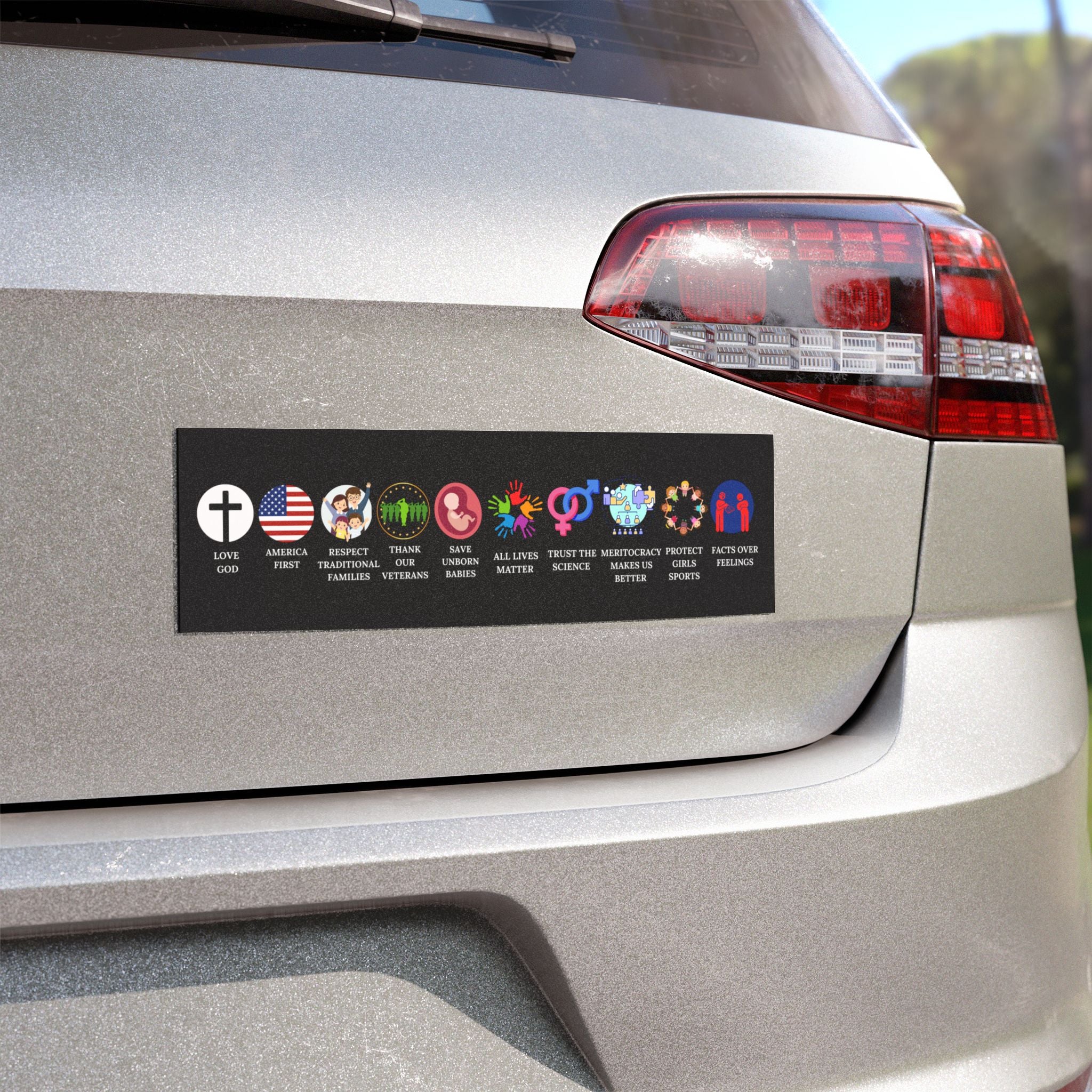 Conservative Values Car Magnets