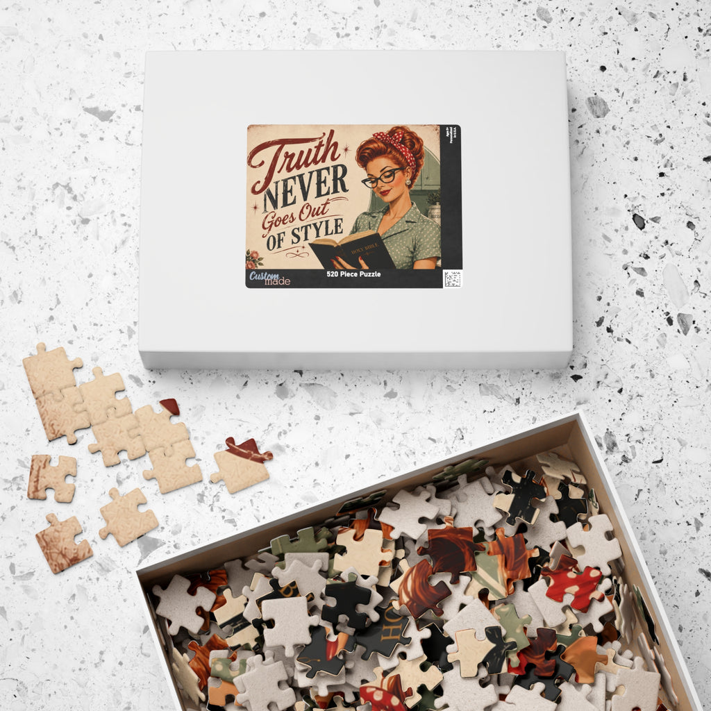 Vintage 'Truth Never Goes Out of Style' Jigsaw Puzzle | Redhead