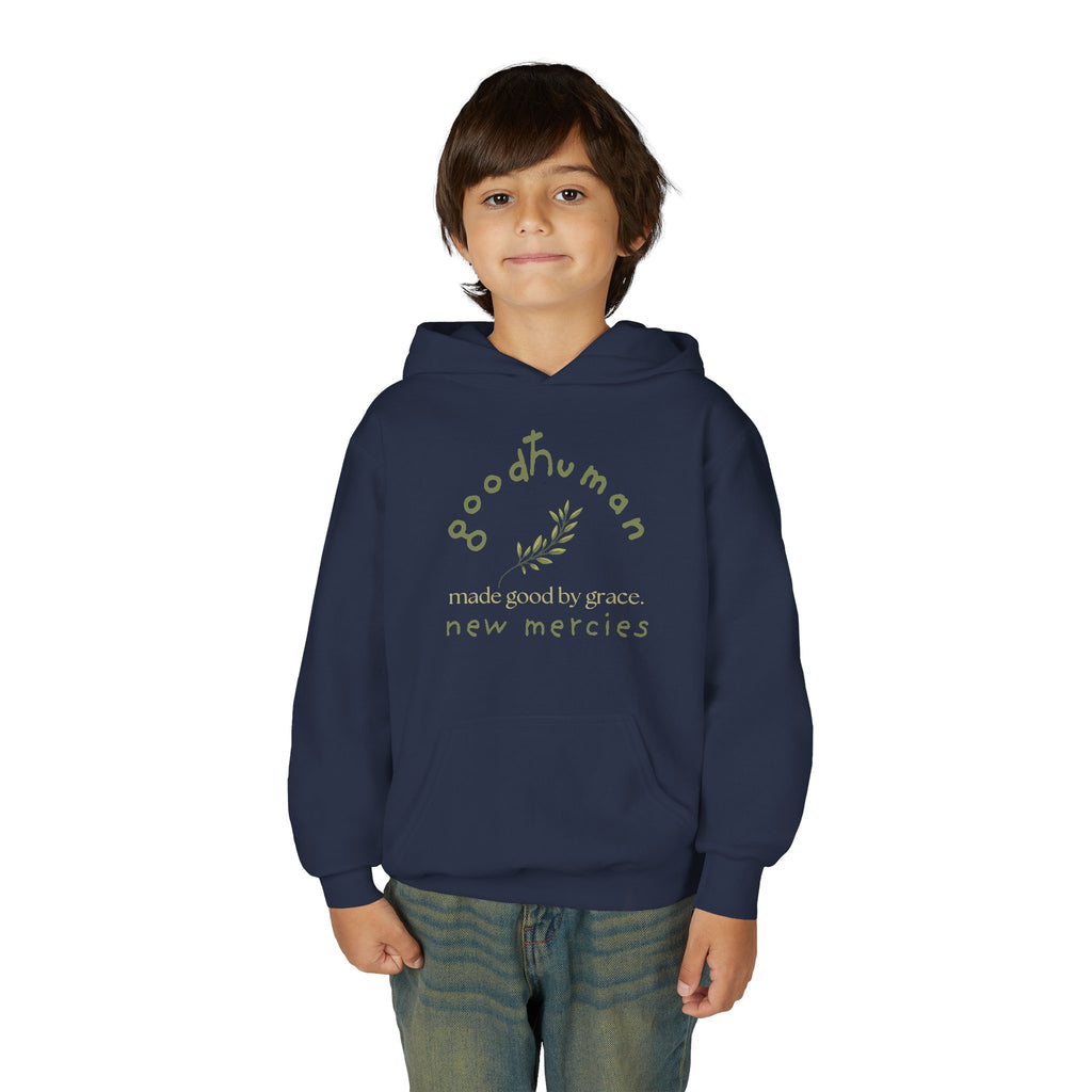 goodHuman Youth Hooded Sweatshirt - Inspirational Gift, Perfect for Everyday Wear, Spring & Fall Style, Comfort & Style