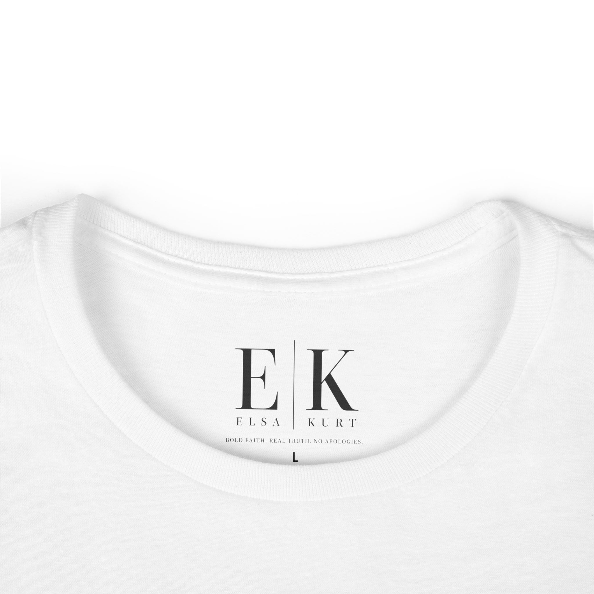 Faith Graphic Tee — “Bold Faith. Real Truth. No Apologies.” Women's Crewneck