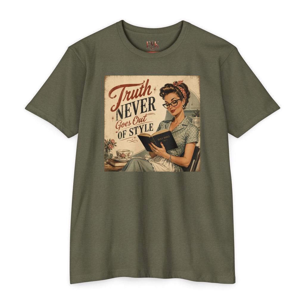 Vintage Rosie Tee — "Truth Never Goes Out of Style" Graphic T-Shirt