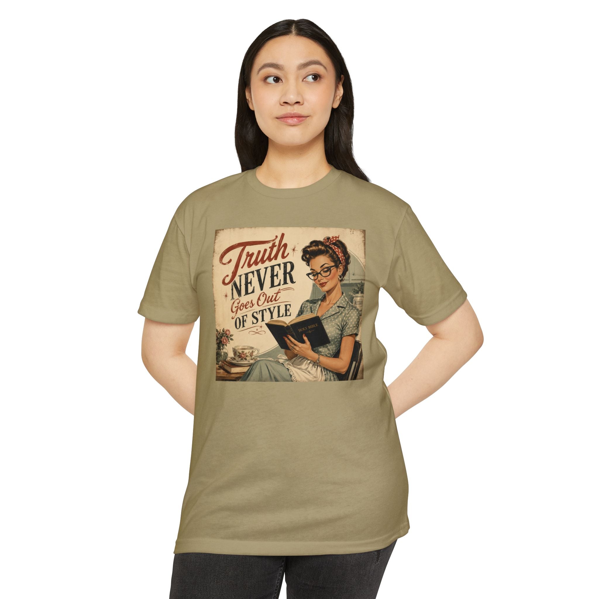 Vintage Rosie Tee — "Truth Never Goes Out of Style" Graphic T-Shirt