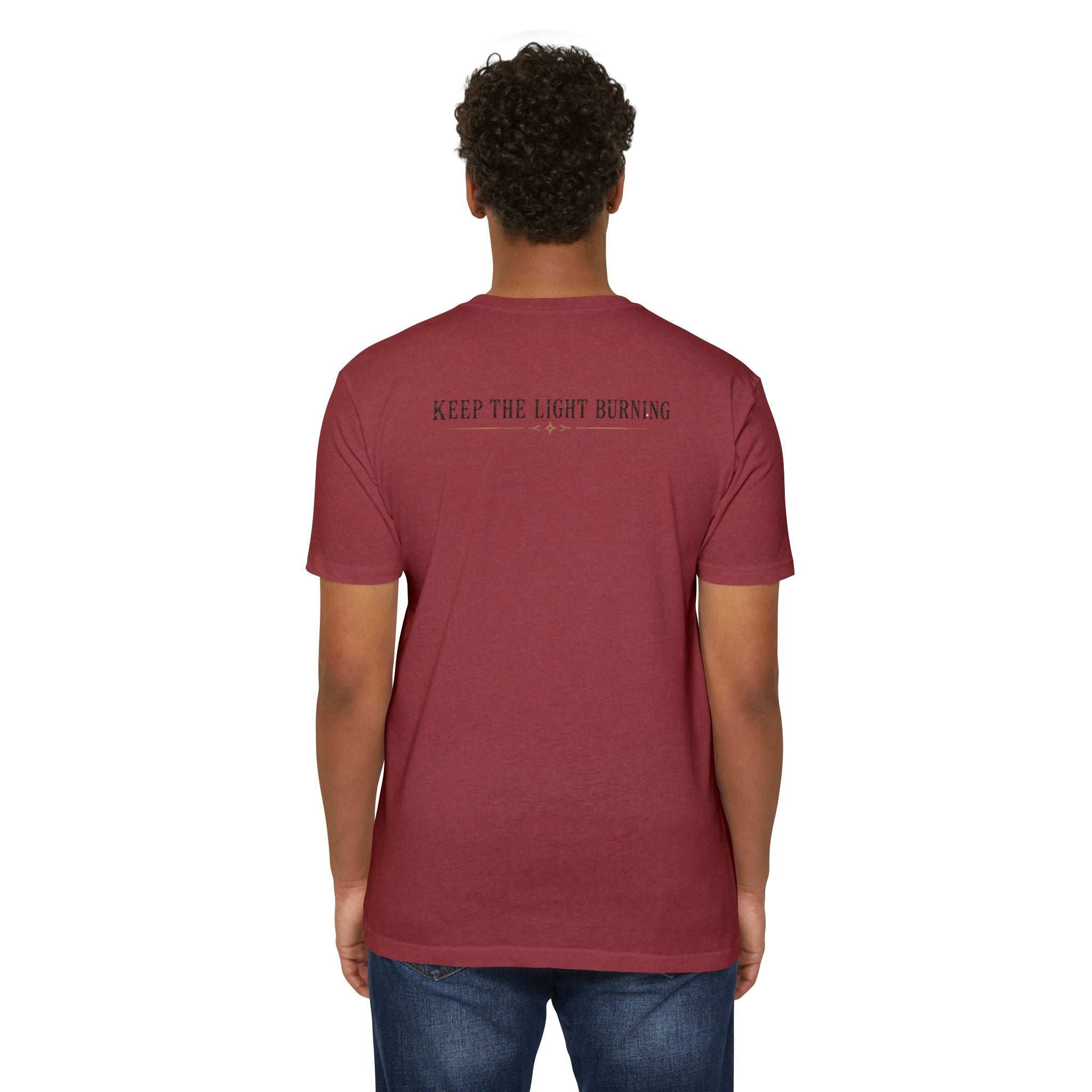 Keep The Light Burning T-Shirt — Vintage Lantern Graphic Tee