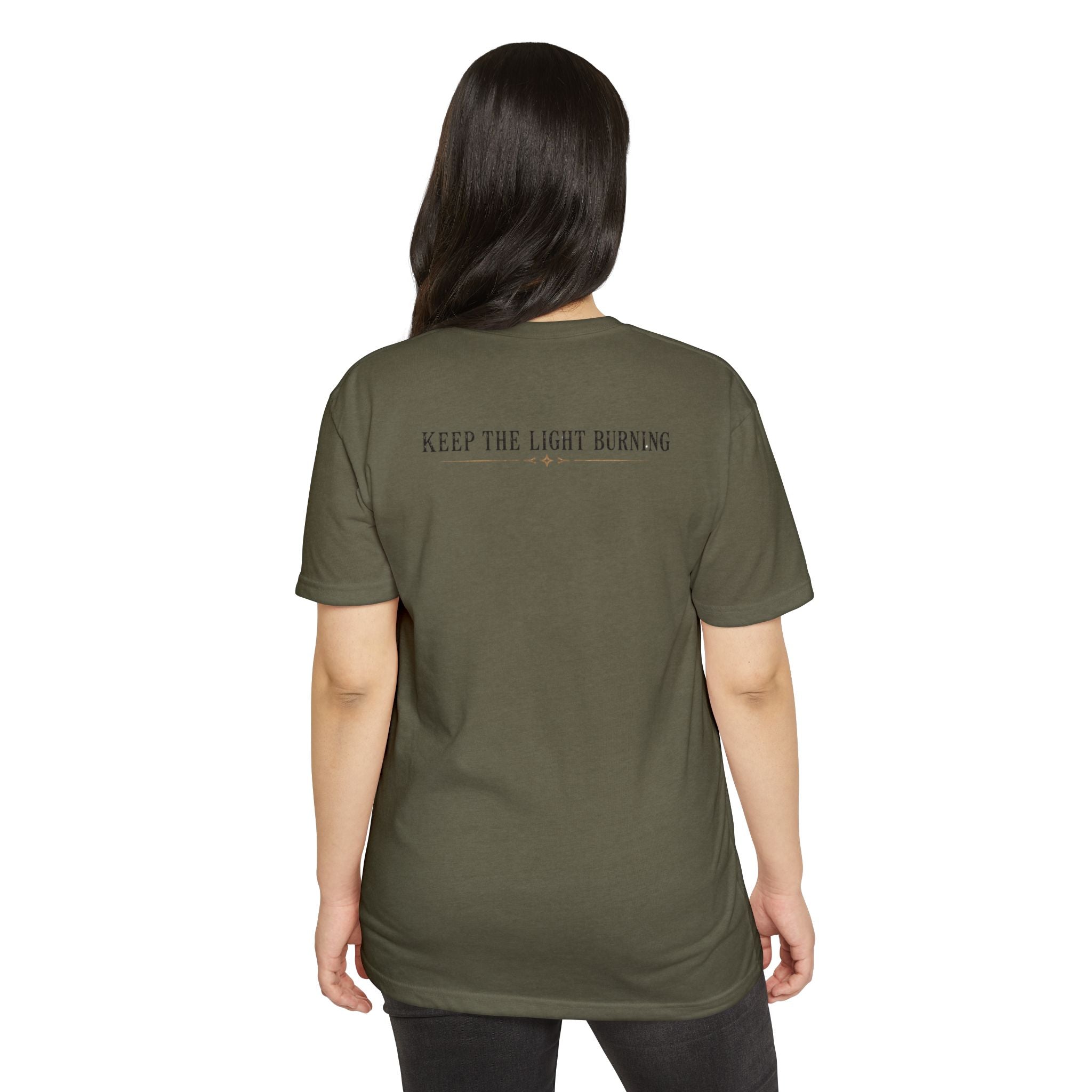 Keep The Light Burning T-Shirt — Vintage Lantern Graphic Tee