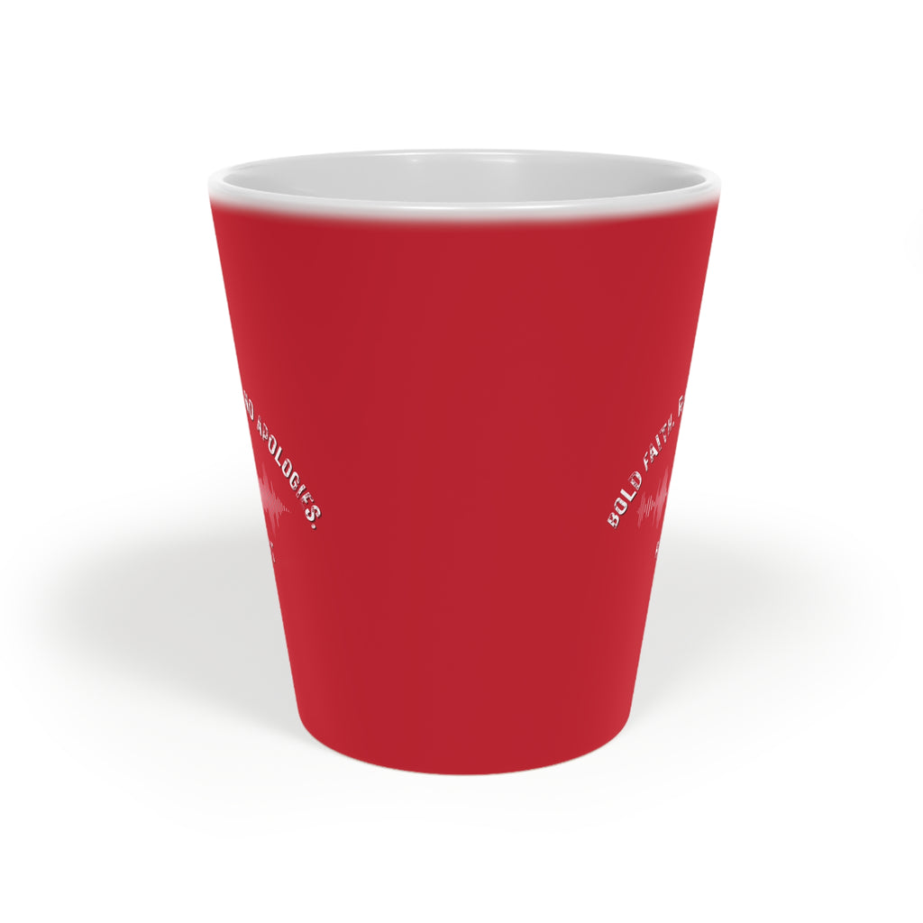 Bold Faith. Real Truth. No Apologies. The Elsa Kurt Show Latte Mug - Bold Faith Mountain Coffee Cup (12oz)