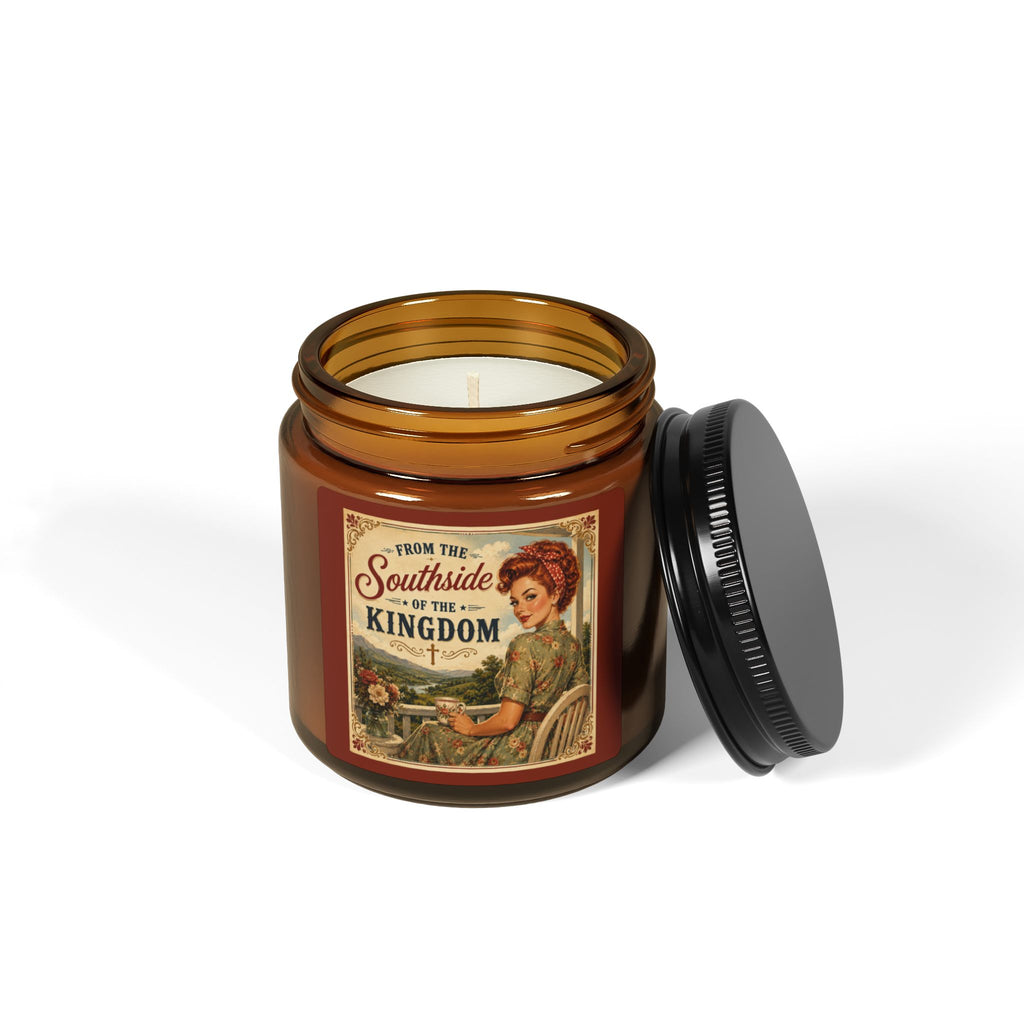 Amber Jar Soy Candle — "From the Southside to the Kingdom" Vintage Southern Scent| Redhead