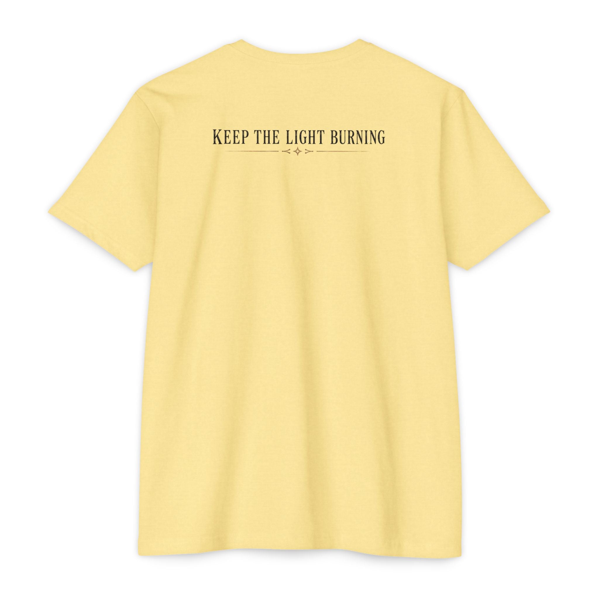Keep The Light Burning T-Shirt — Vintage Lantern Graphic Tee