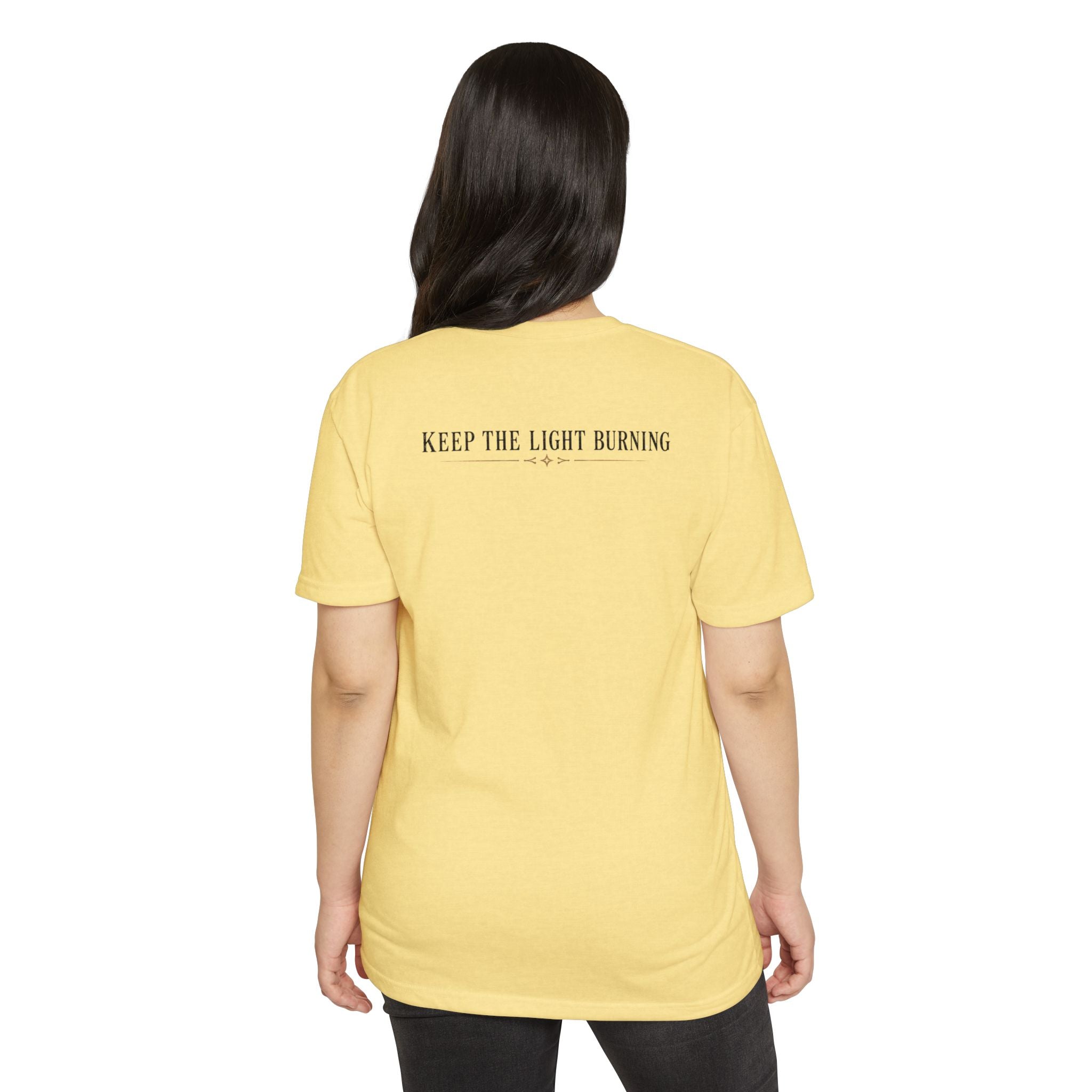 Keep The Light Burning T-Shirt — Vintage Lantern Graphic Tee