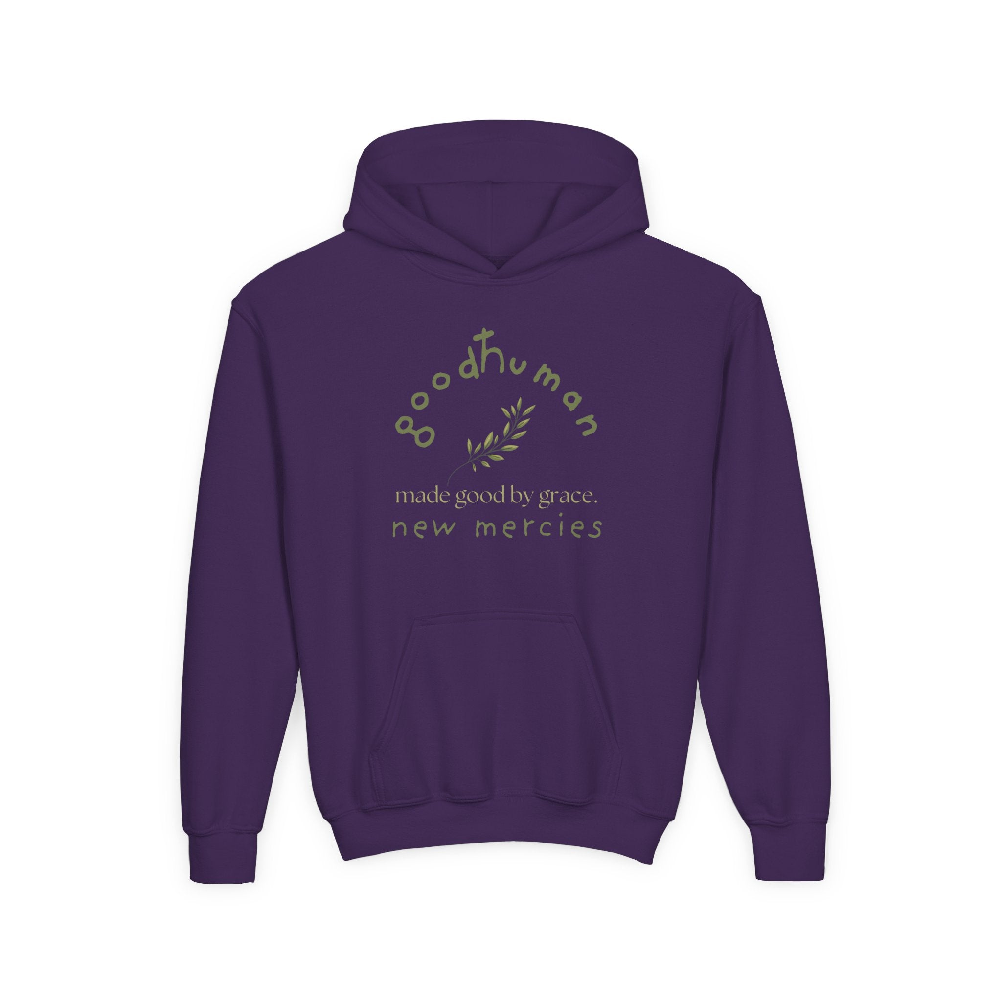 goodHuman Youth Hooded Sweatshirt - Inspirational Gift, Perfect for Everyday Wear, Spring & Fall Style, Comfort & Style