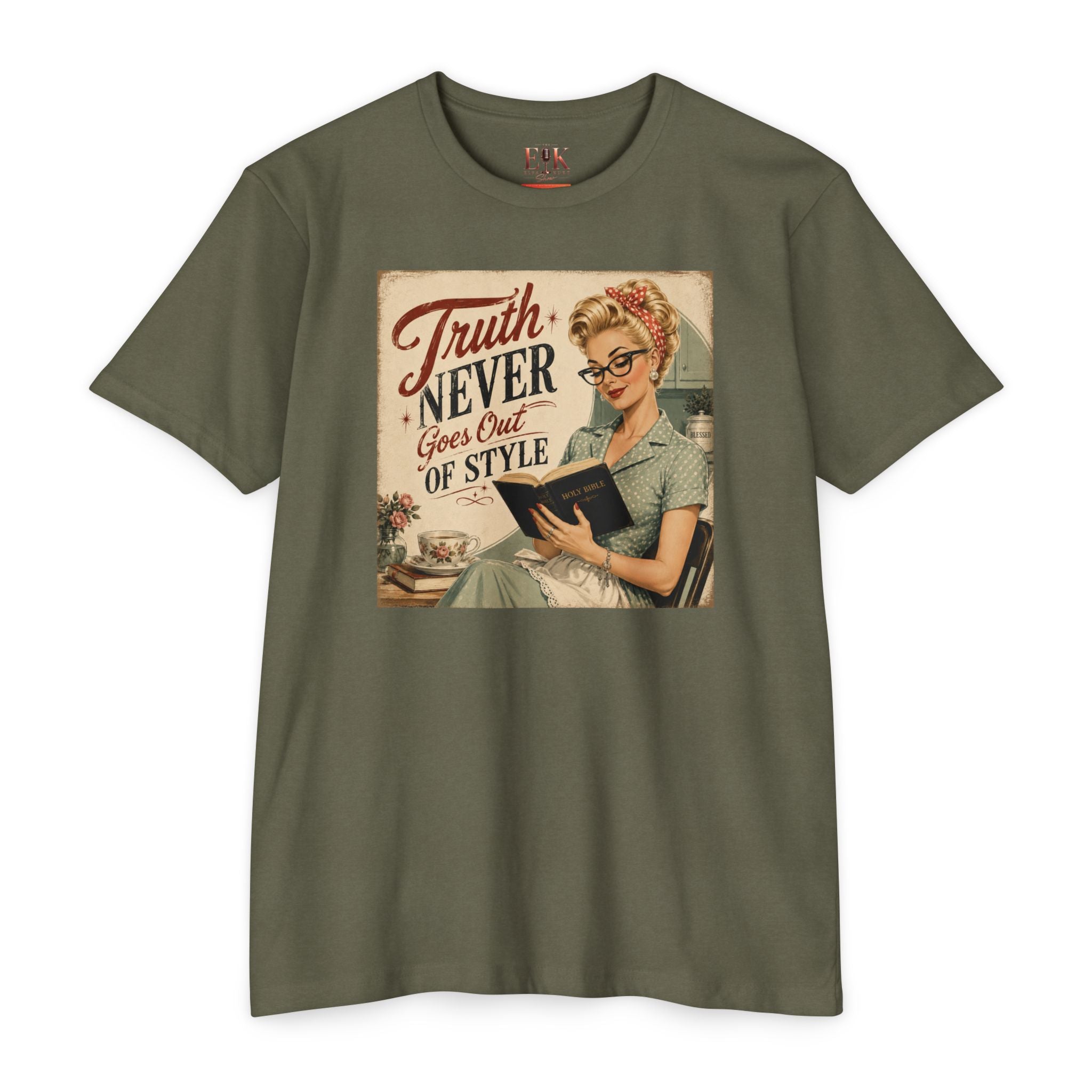 Retro Housewife T-Shirt - "Truth Never Goes Out of Style" Vintage Graphic Tee
