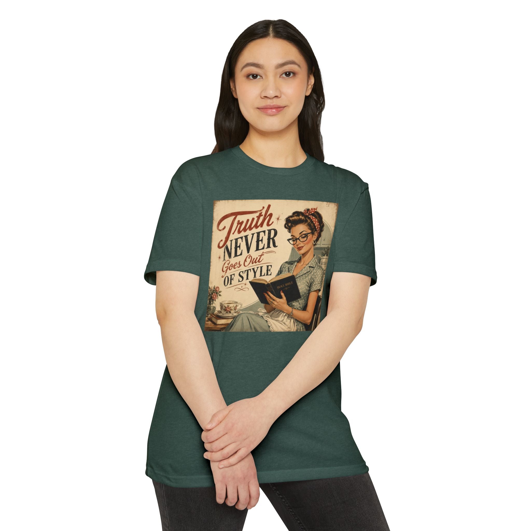 Vintage Rosie Tee — "Truth Never Goes Out of Style" Graphic T-Shirt