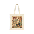 Tote Bag - Vintage 'Truth Never Goes Out of Style' Retro Reader Canvas Tote | Blonde
