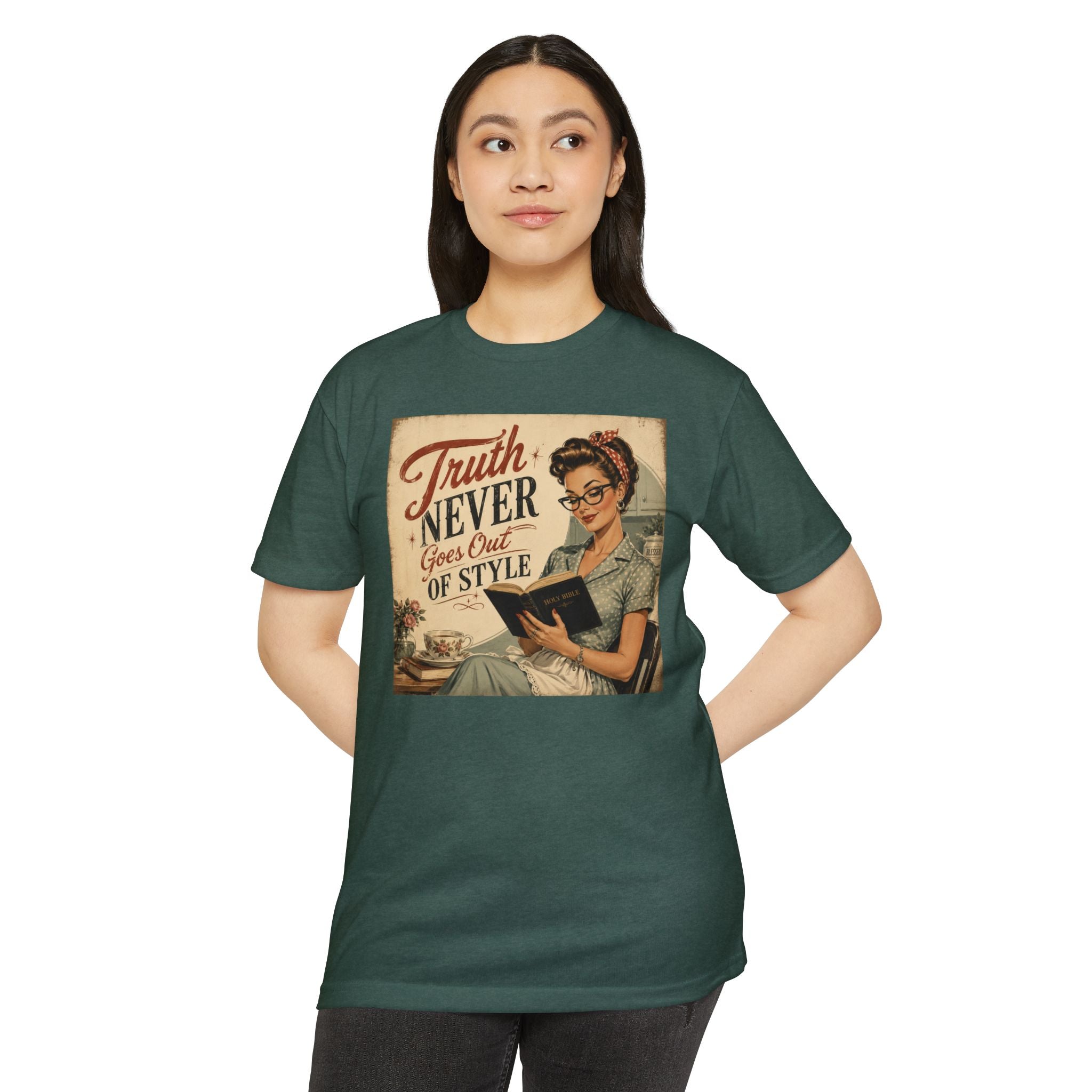 Vintage Rosie Tee — "Truth Never Goes Out of Style" Graphic T-Shirt