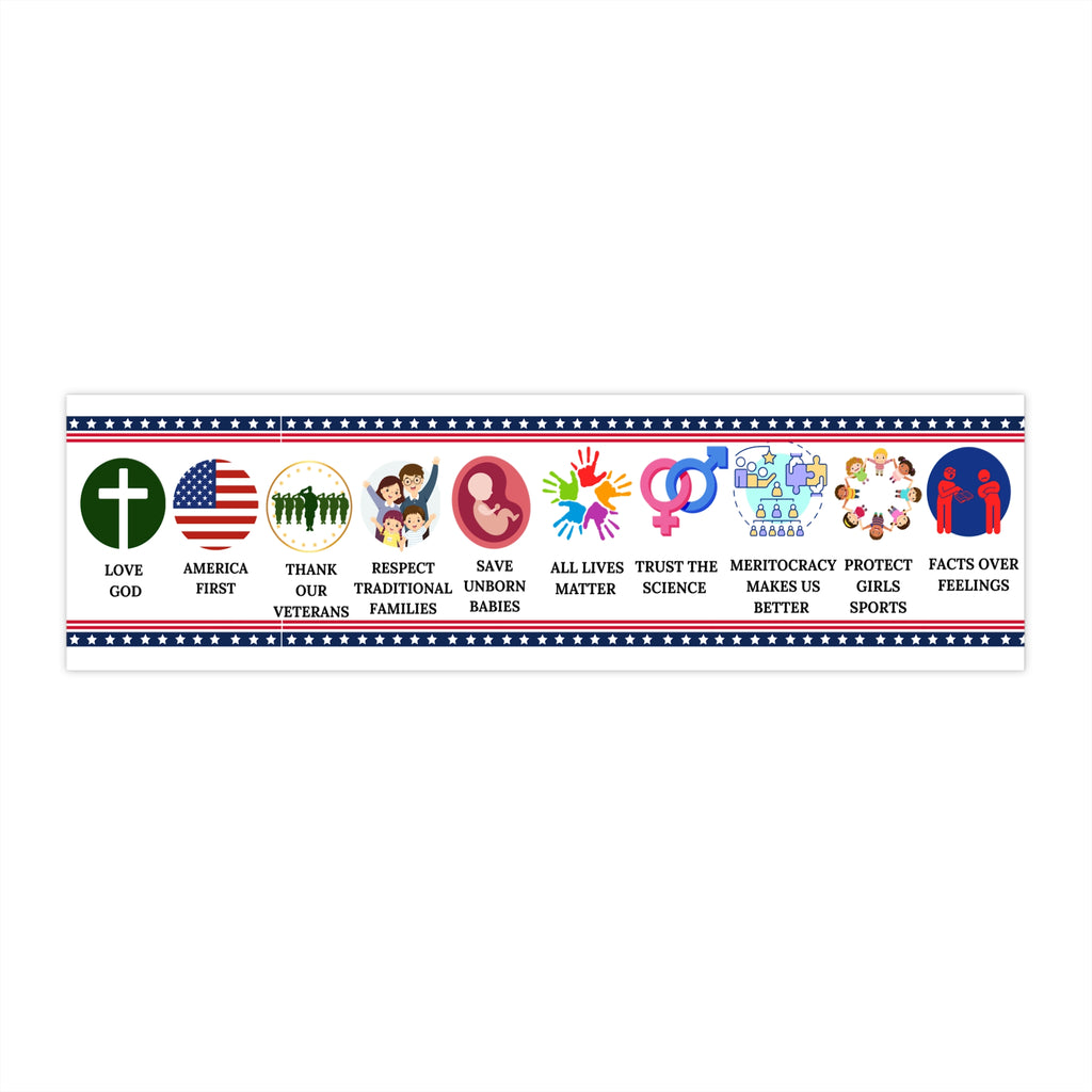 Conservative Values Bumper Stickers