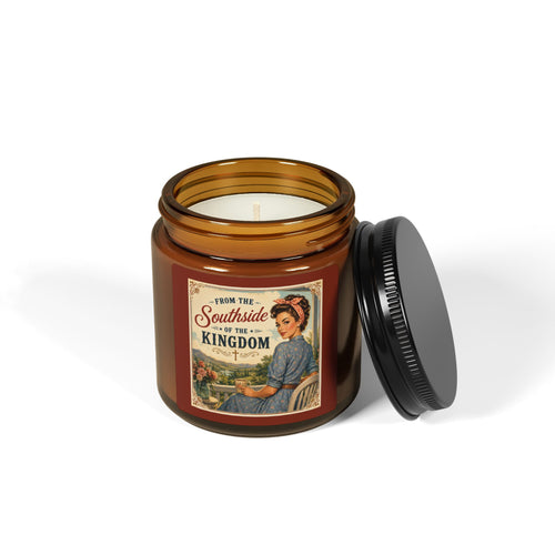 Amber Jar Soy Candle — "From the Southside to the Kingdom" Vintage Southern Scent| Brunette