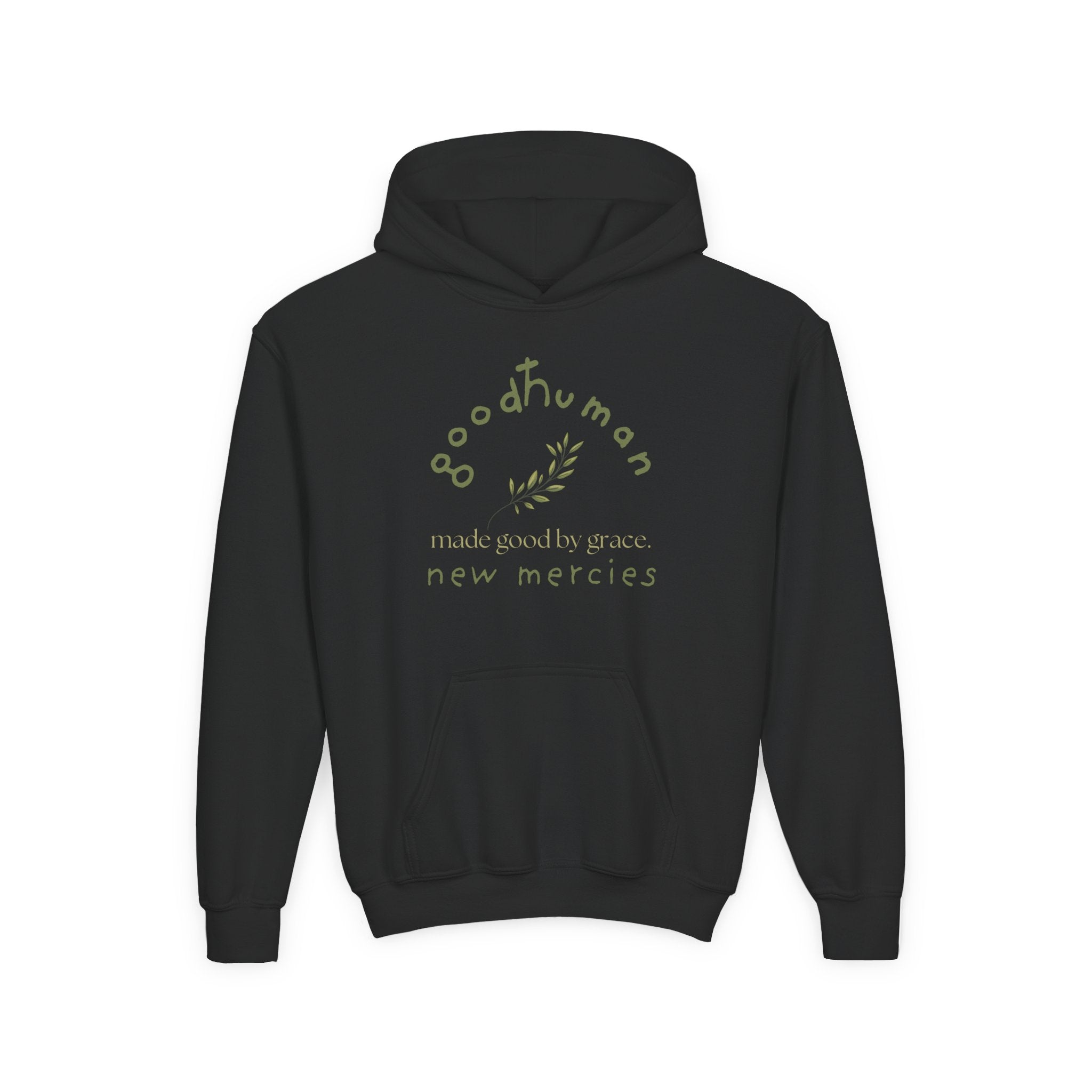 goodHuman Youth Hooded Sweatshirt - Inspirational Gift, Perfect for Everyday Wear, Spring & Fall Style, Comfort & Style