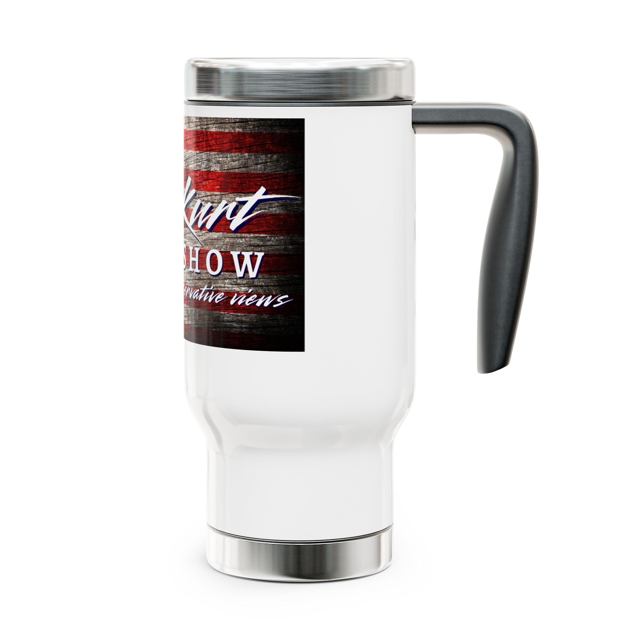 EKS OFFICIAL Stainless Steel Travel Mug with Handle, 14oz