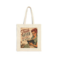 Tote Bag - Vintage 'Truth Never Goes Out of Style' Retro Reader Canvas Tote | Redhead