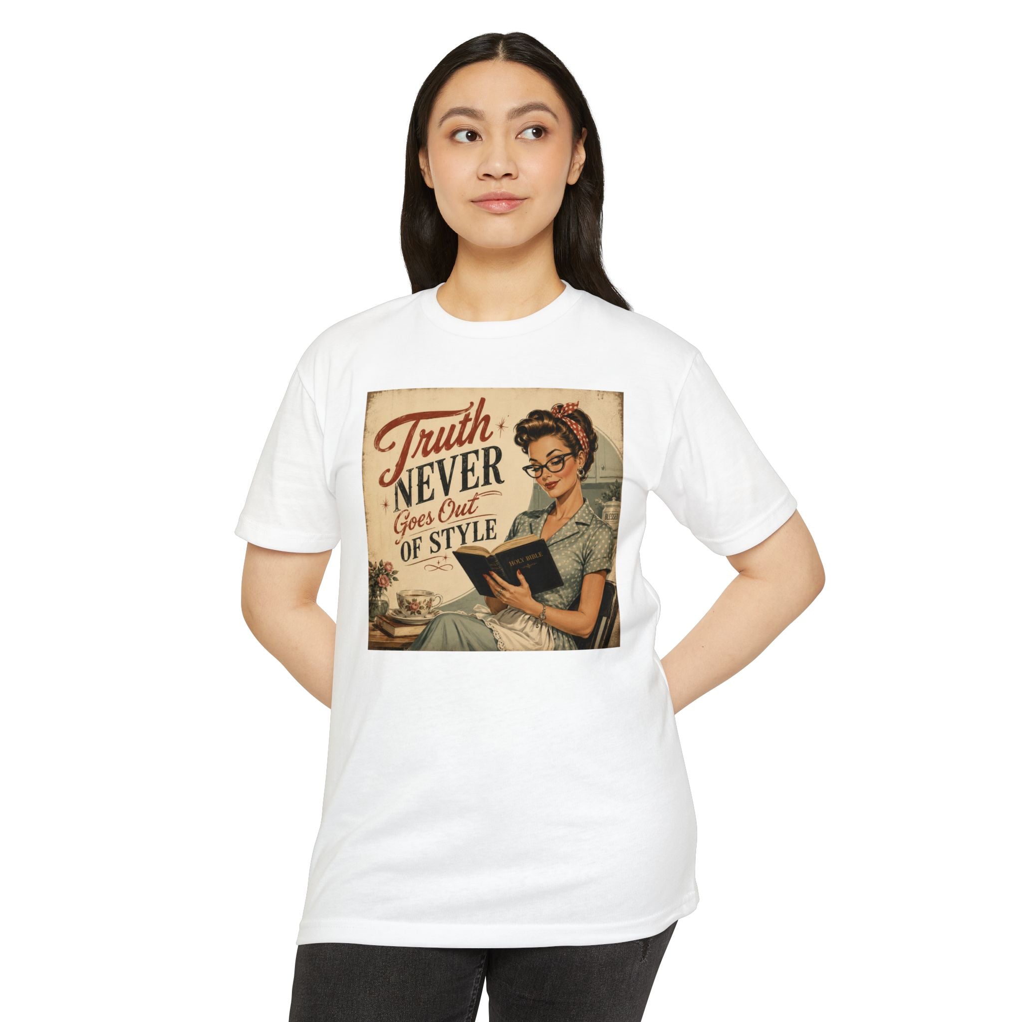 Vintage Rosie Tee — "Truth Never Goes Out of Style" Graphic T-Shirt