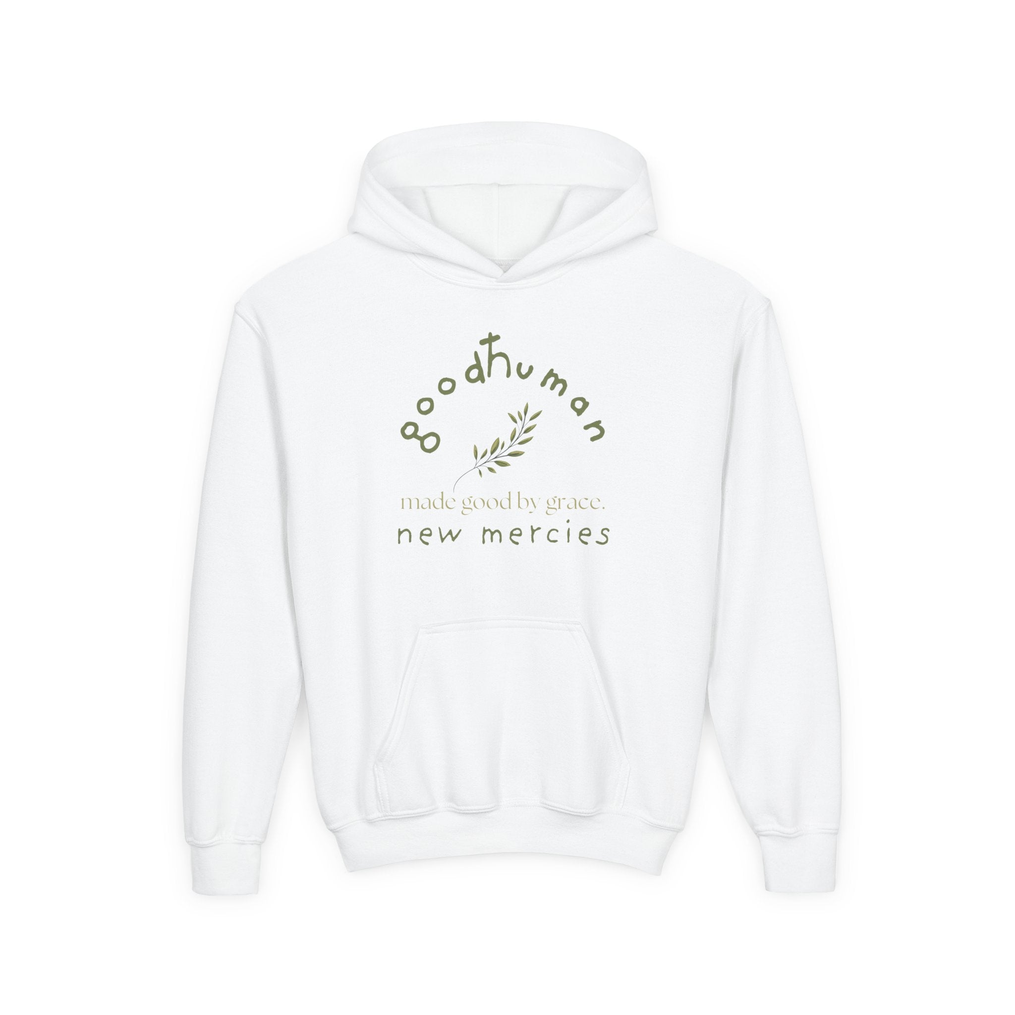 goodHuman Youth Hooded Sweatshirt - Inspirational Gift, Perfect for Everyday Wear, Spring & Fall Style, Comfort & Style