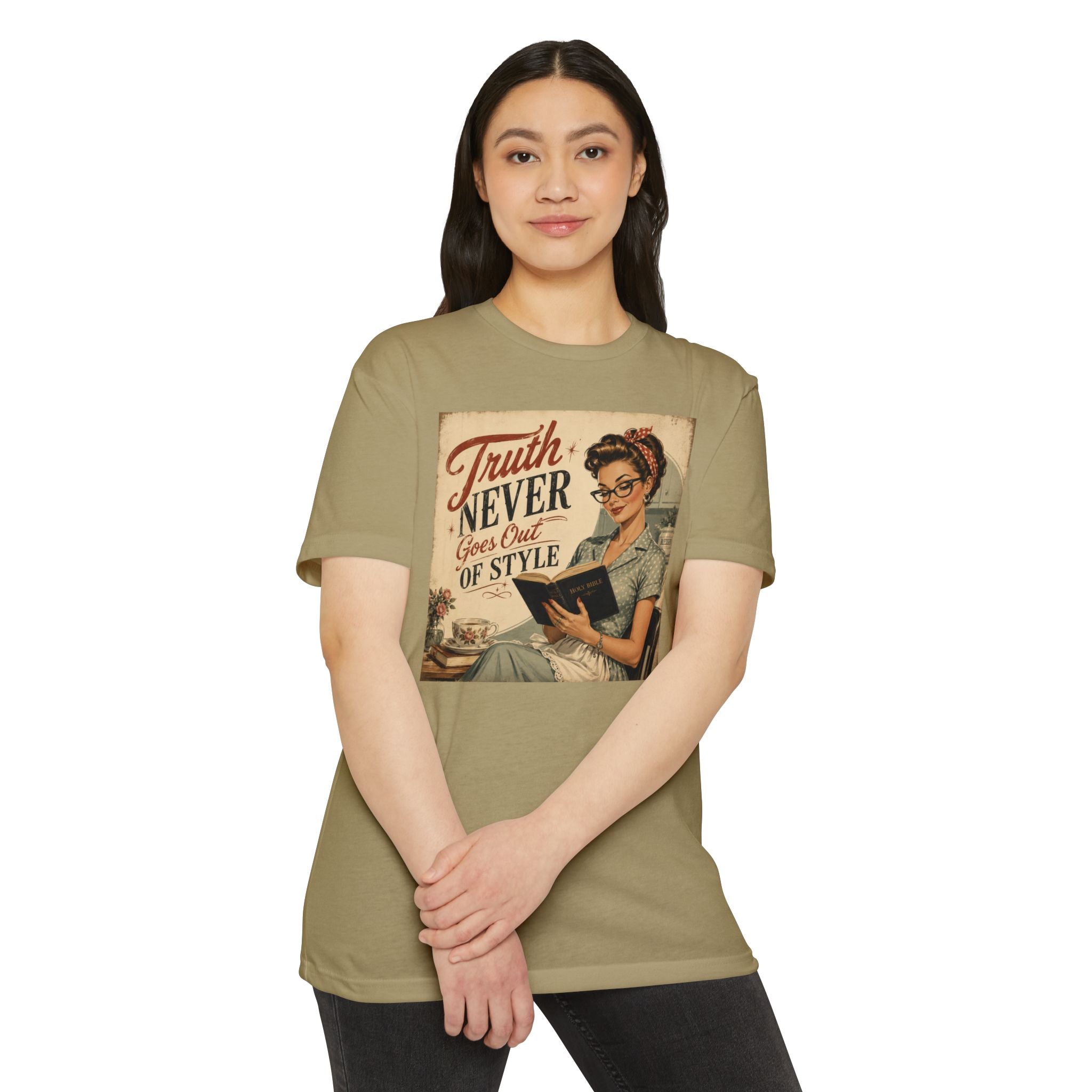 Vintage Rosie Tee — "Truth Never Goes Out of Style" Graphic T-Shirt