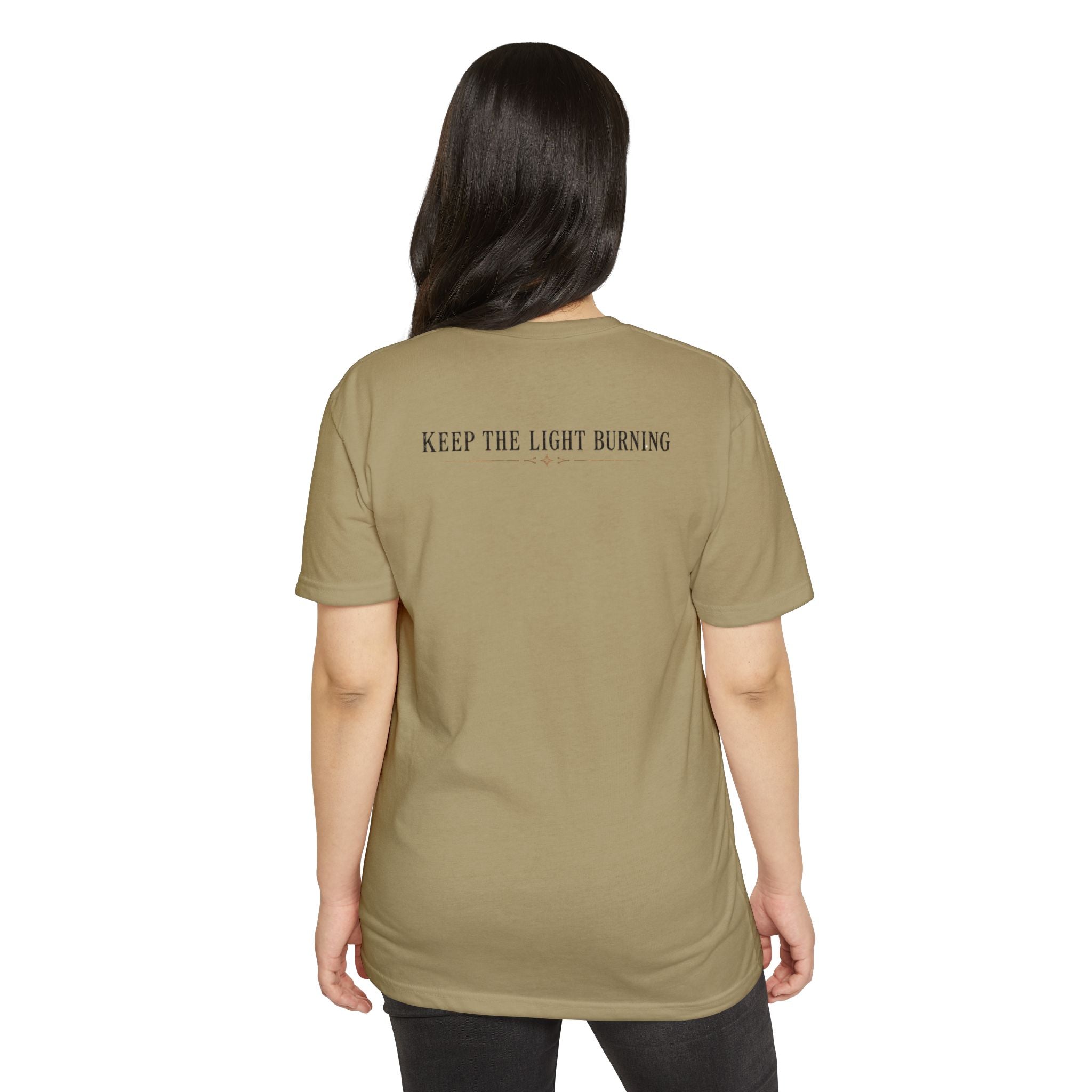 Keep The Light Burning T-Shirt — Vintage Lantern Graphic Tee