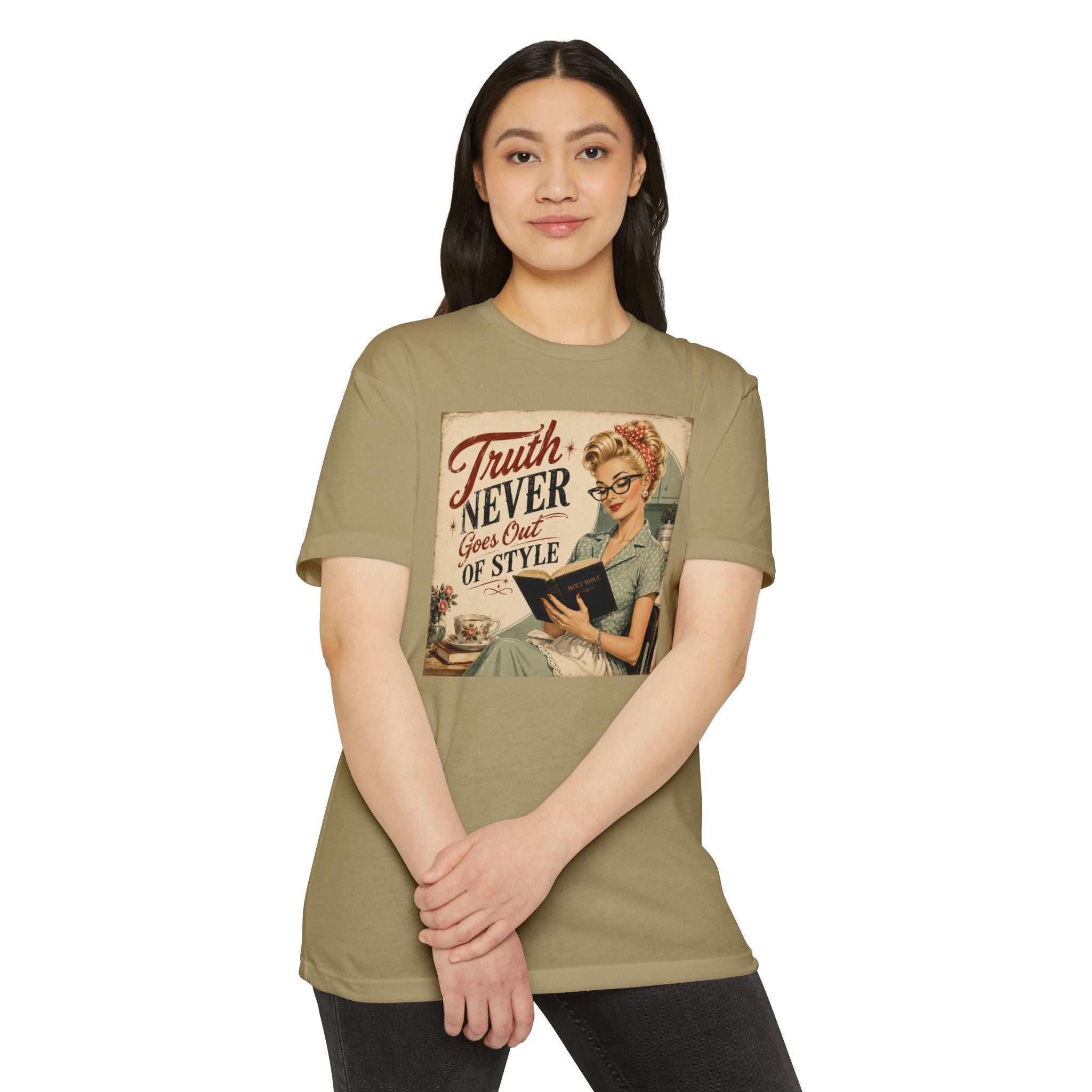 Retro Housewife T-Shirt - "Truth Never Goes Out of Style" Vintage Graphic Tee