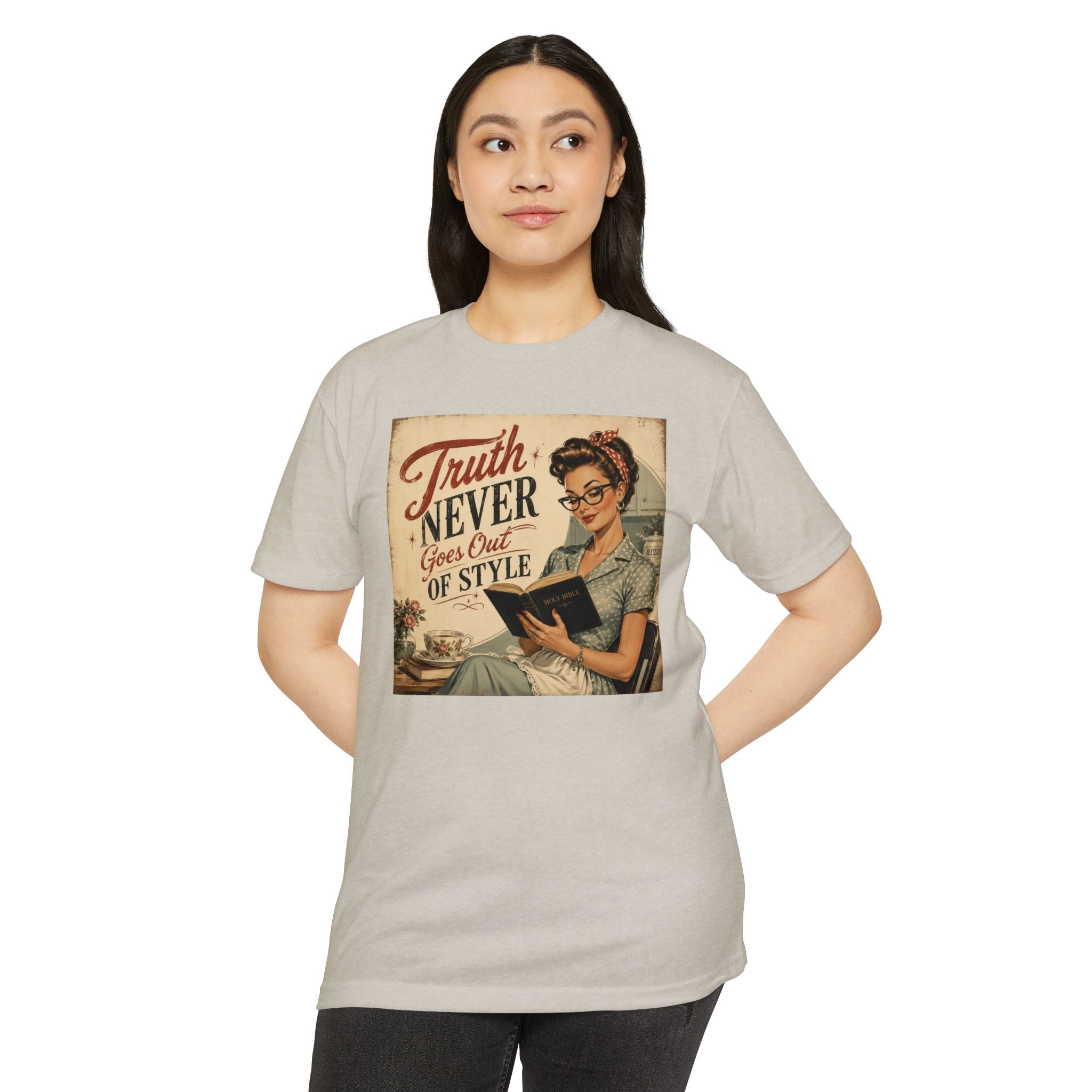 Vintage Rosie Tee — "Truth Never Goes Out of Style" Graphic T-Shirt