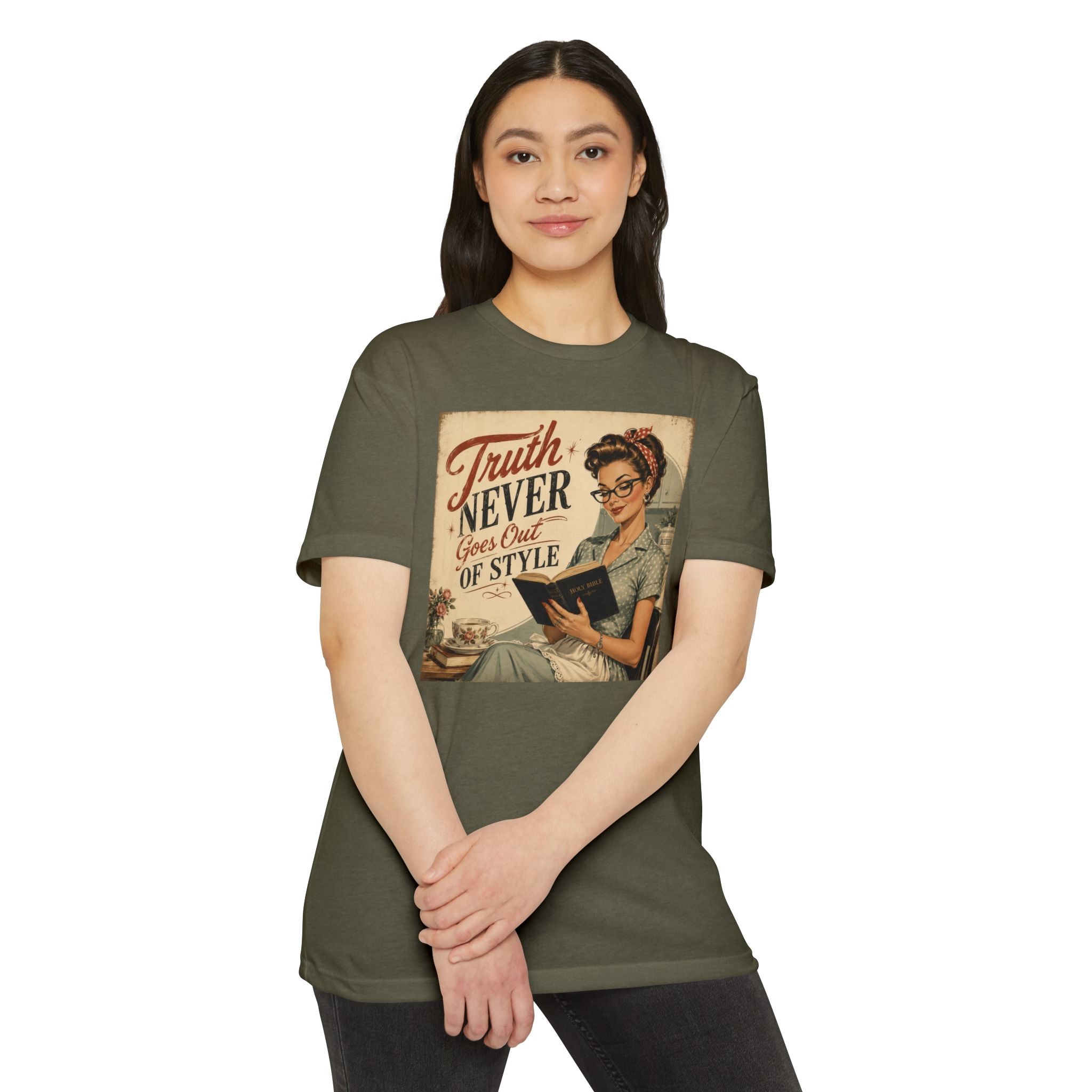 Vintage Rosie Tee — "Truth Never Goes Out of Style" Graphic T-Shirt