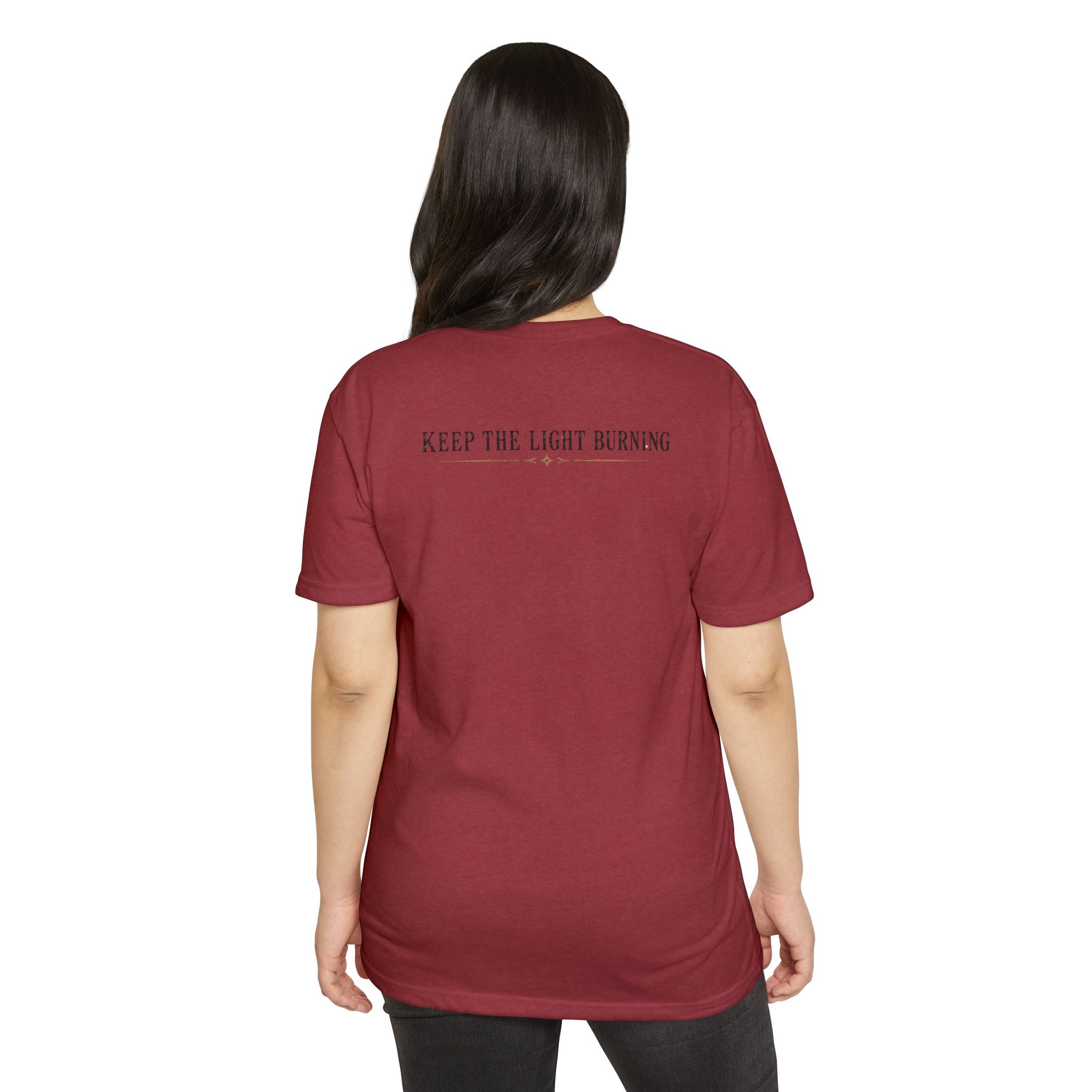 Keep The Light Burning T-Shirt — Vintage Lantern Graphic Tee