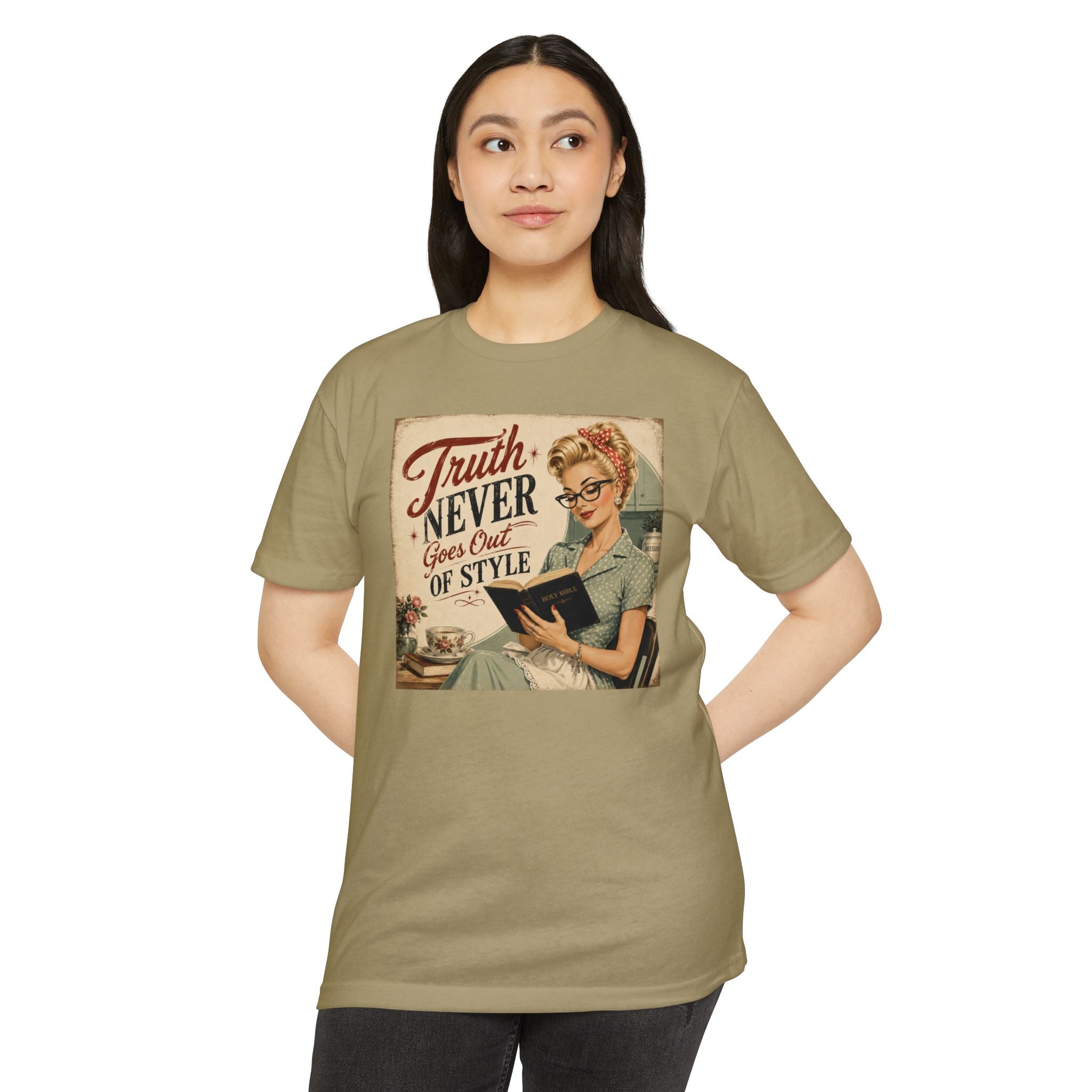 Retro Housewife T-Shirt - "Truth Never Goes Out of Style" Vintage Graphic Tee