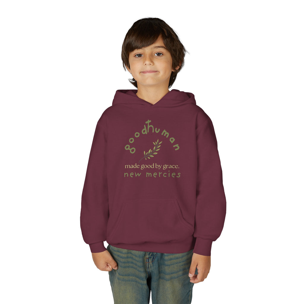 goodHuman Youth Hooded Sweatshirt - Inspirational Gift, Perfect for Everyday Wear, Spring & Fall Style, Comfort & Style