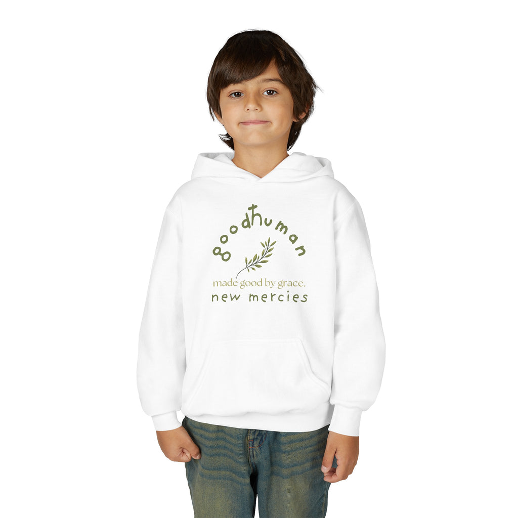 goodHuman Youth Hooded Sweatshirt - Inspirational Gift, Perfect for Everyday Wear, Spring & Fall Style, Comfort & Style