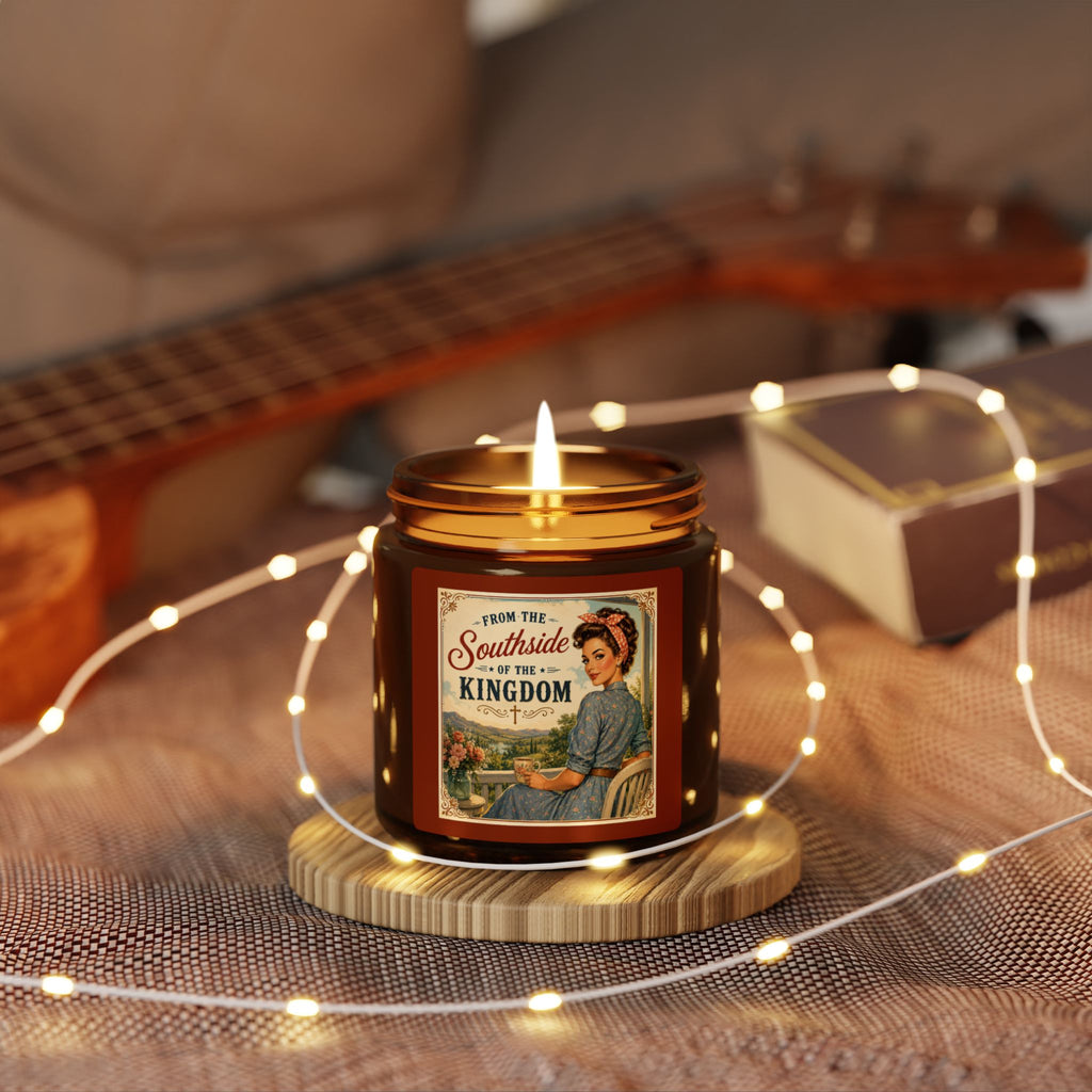 Amber Jar Soy Candle — "From the Southside to the Kingdom" Vintage Southern Scent| Brunette