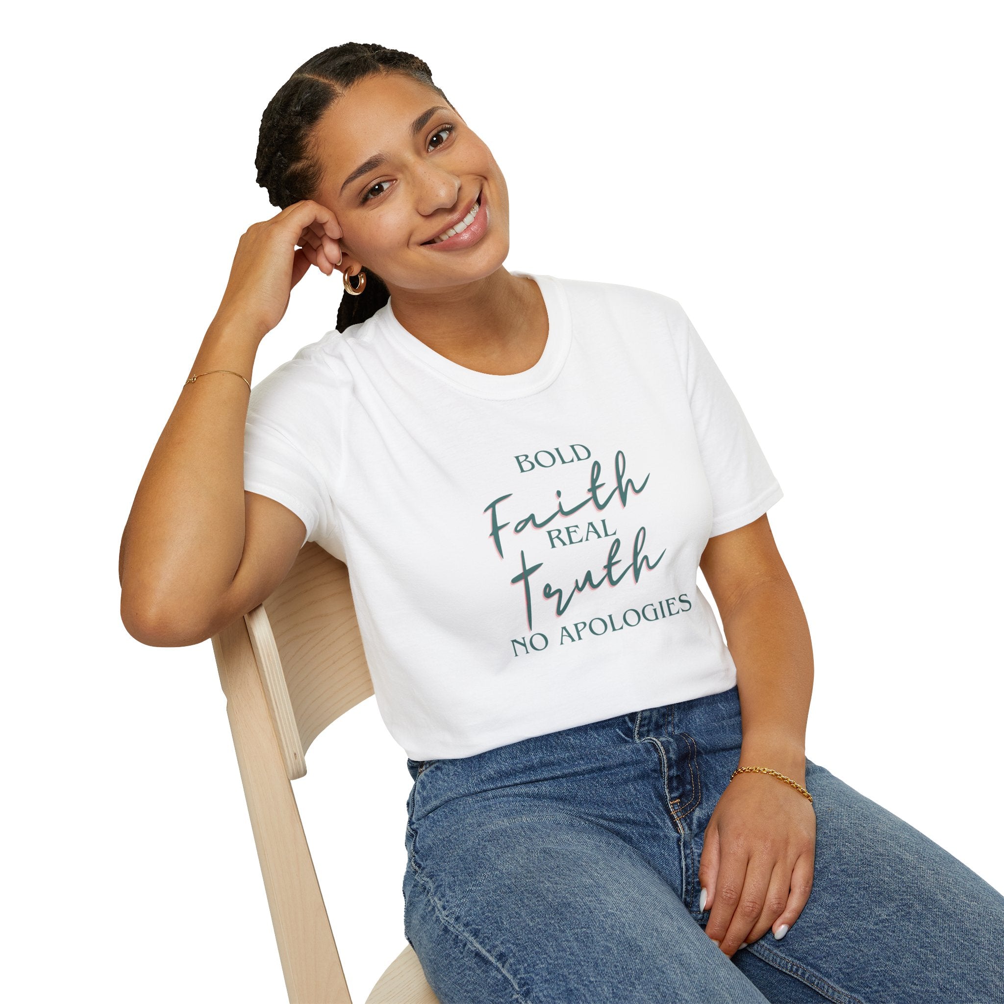 Faith & Truth T‑Shirt — "Bold Faith, Real Truth, No Apologies" Inspirational Tee