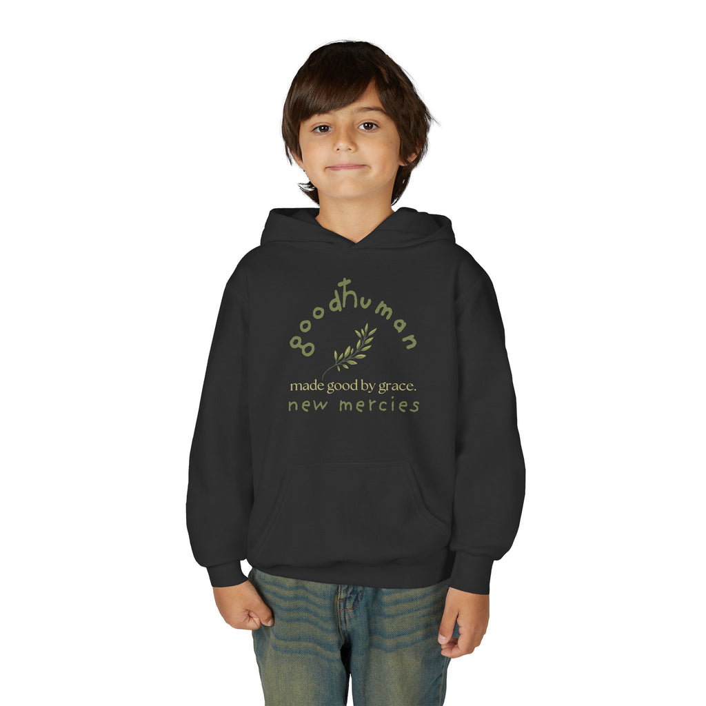 goodHuman Youth Hooded Sweatshirt - Inspirational Gift, Perfect for Everyday Wear, Spring & Fall Style, Comfort & Style