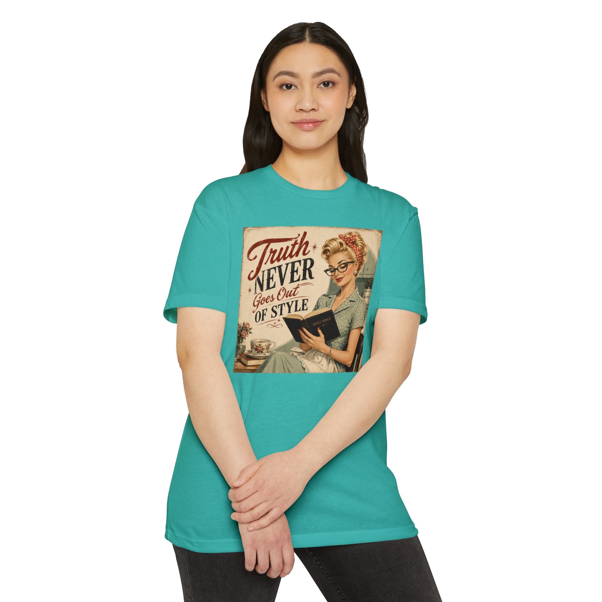 Retro Housewife T-Shirt - "Truth Never Goes Out of Style" Vintage Graphic Tee