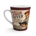 Latte Mug — Retro 'Truth Never Goes Out of Style' Vintage Style Coffee Cup | Redhead