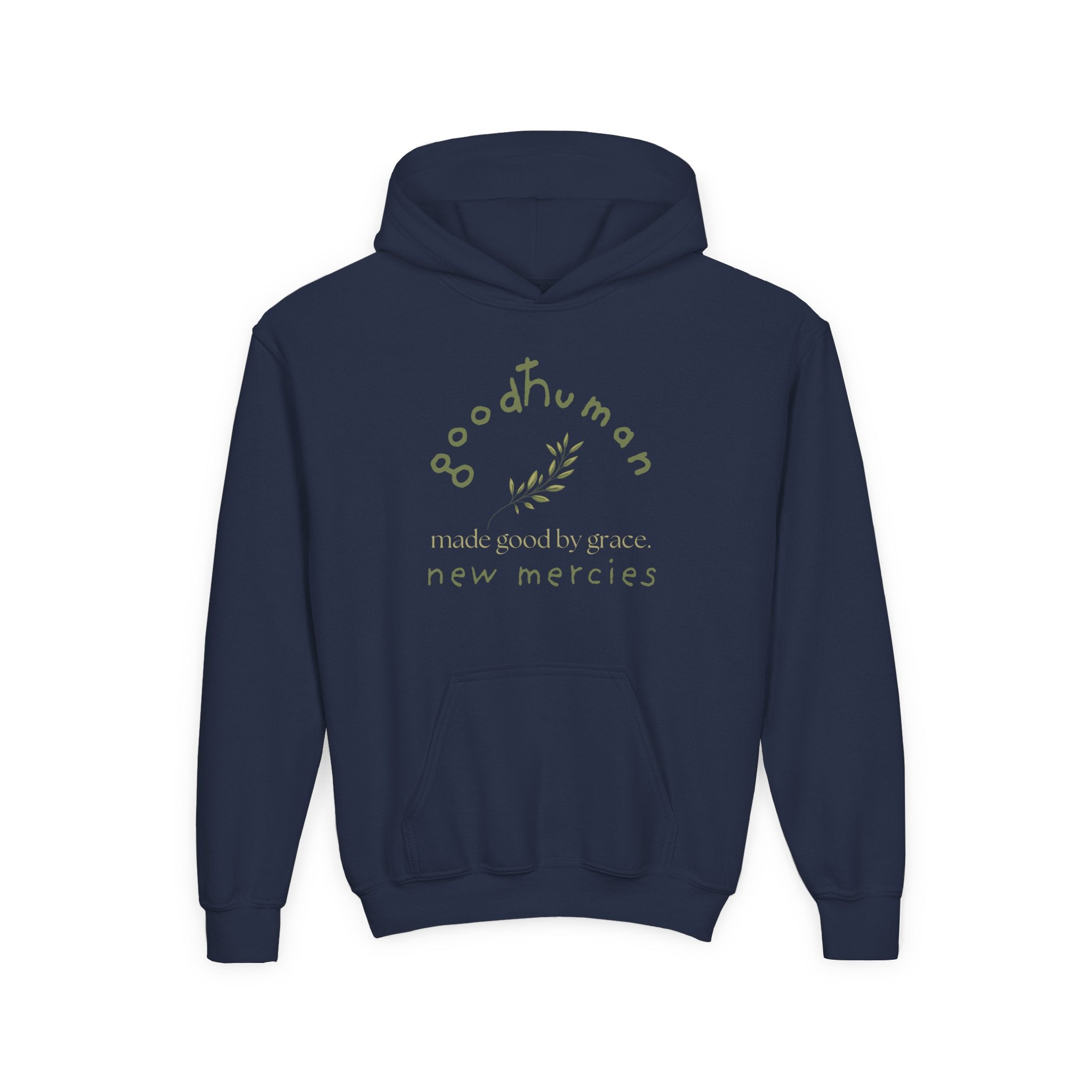 goodHuman Youth Hooded Sweatshirt - Inspirational Gift, Perfect for Everyday Wear, Spring & Fall Style, Comfort & Style