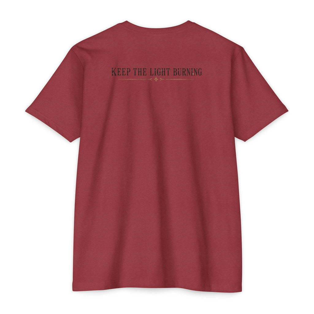 Keep The Light Burning T-Shirt — Vintage Lantern Graphic Tee