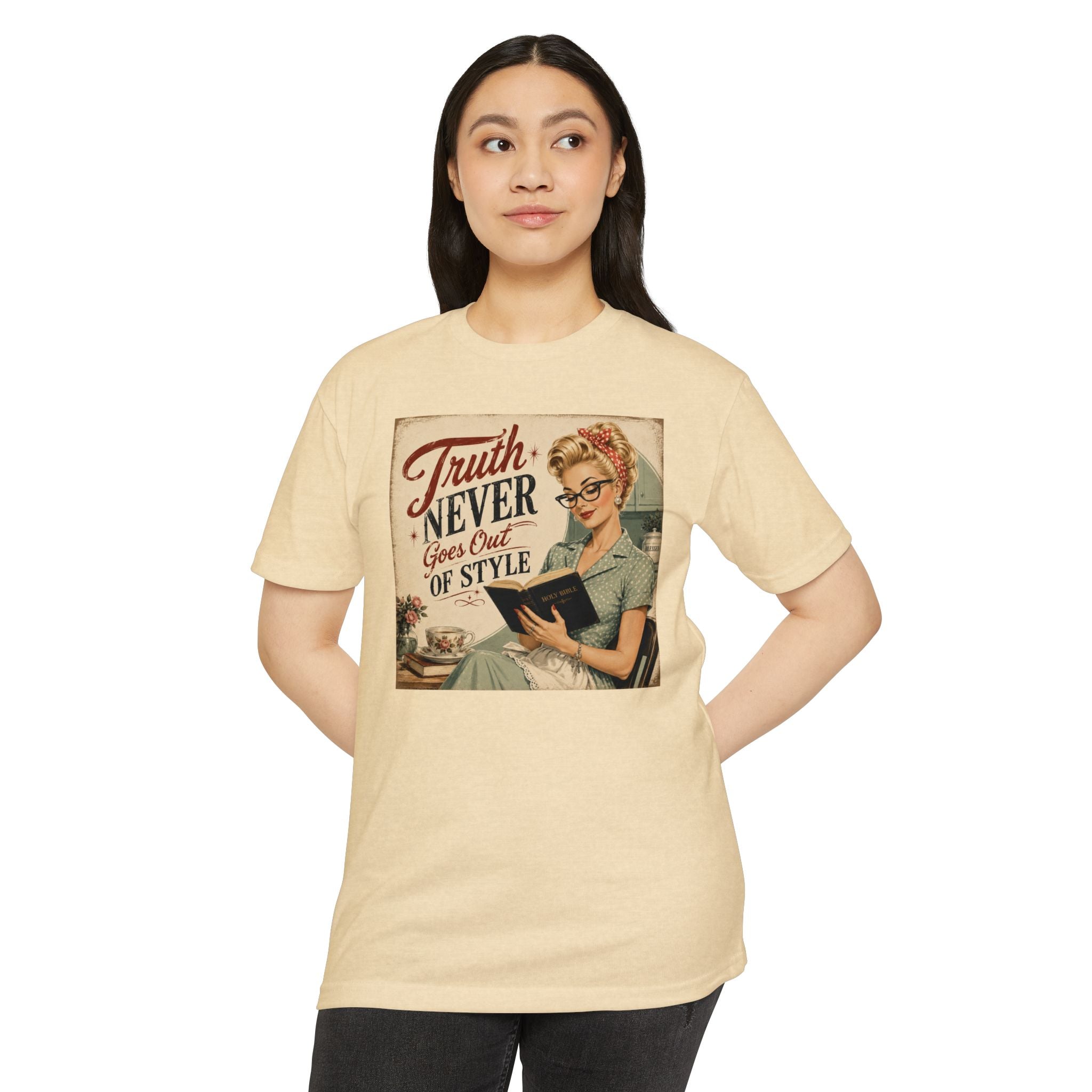 Retro Housewife T-Shirt - "Truth Never Goes Out of Style" Vintage Graphic Tee