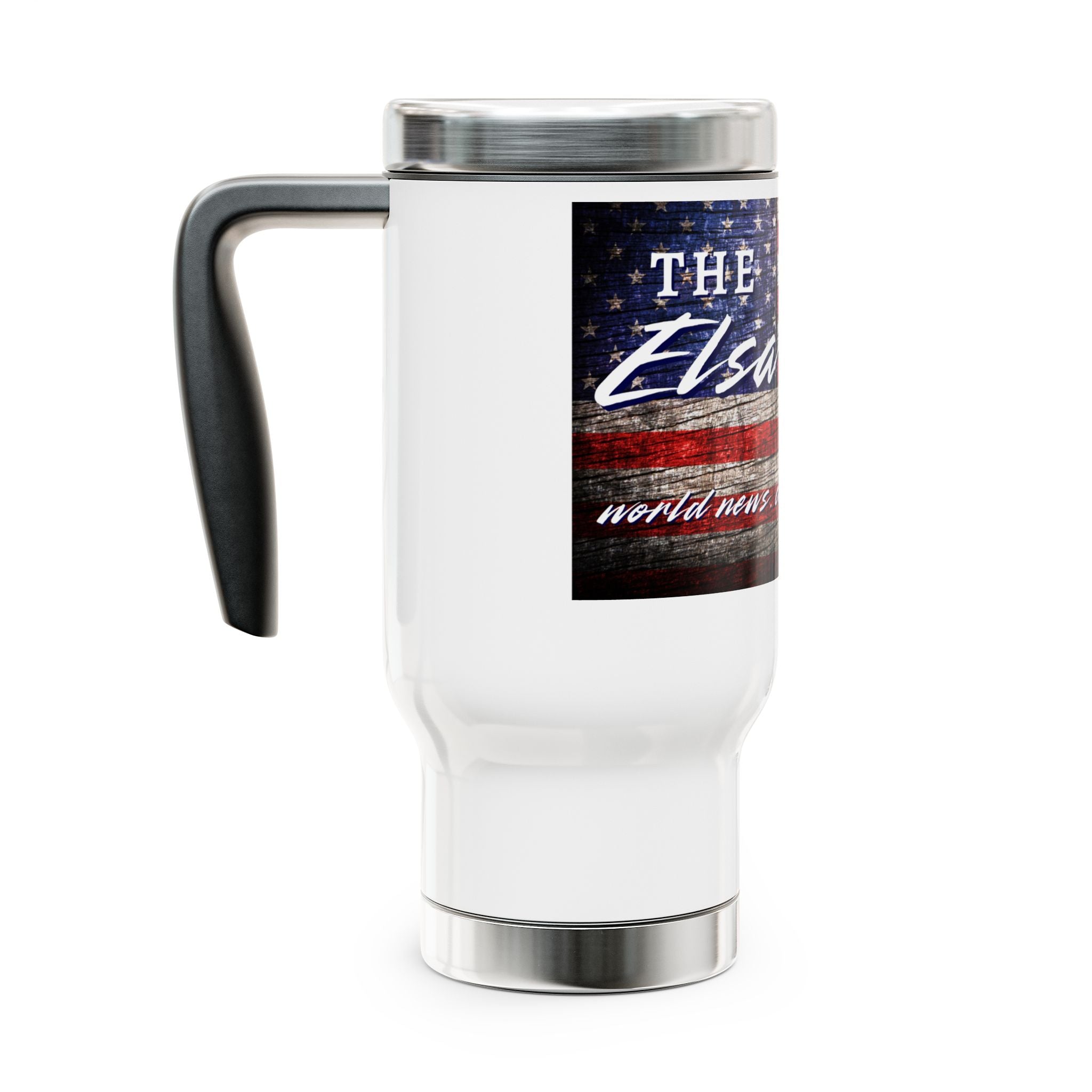 EKS OFFICIAL Stainless Steel Travel Mug with Handle, 14oz